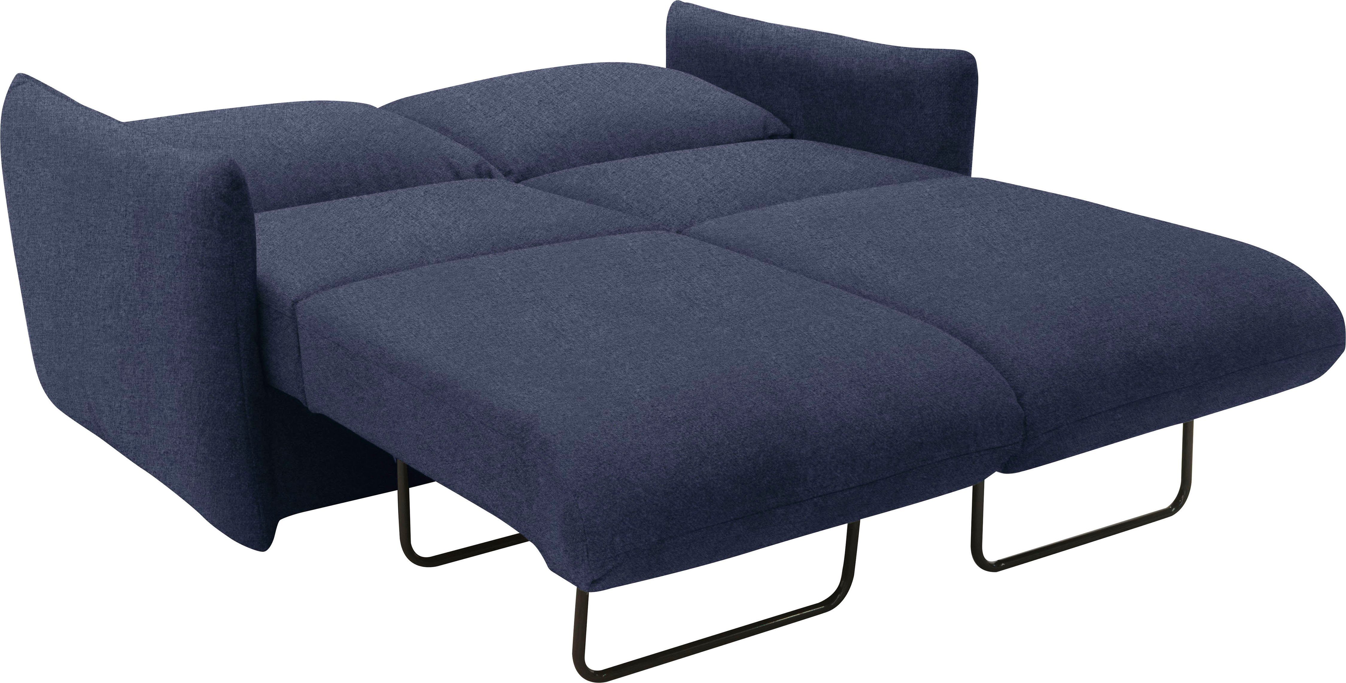 DOMO collection Slaapbank 700023 Slaapbank functie, binnenvering, 2-zits, stabiel ligoppervlak Zitvlakken afzonderlijk uitklapbaar om te slapen, relaxen en ontspannen
