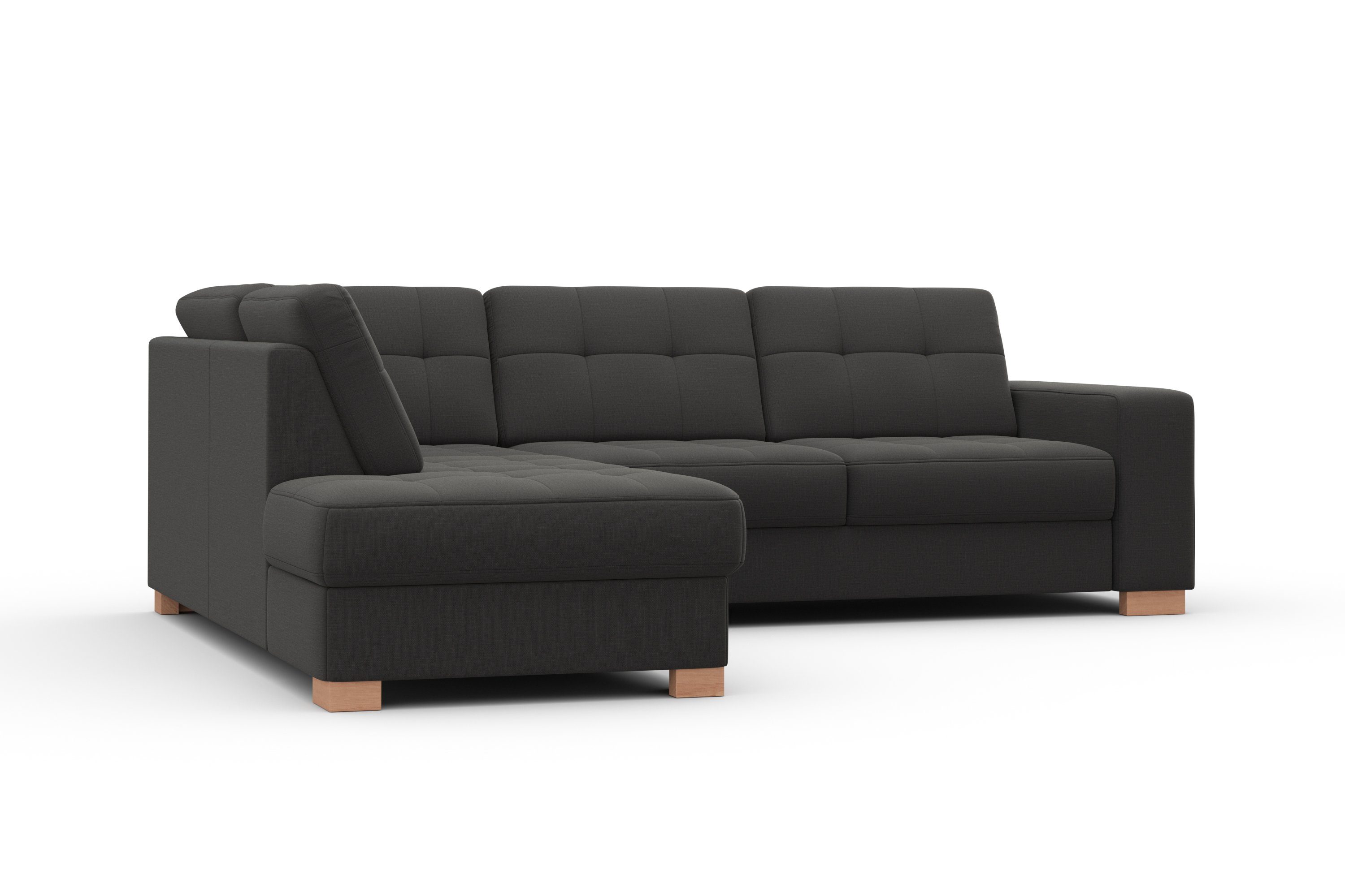 sit&more Hoekbank Quincy L-vorm naar keuze met slaapfunctie en bedkist