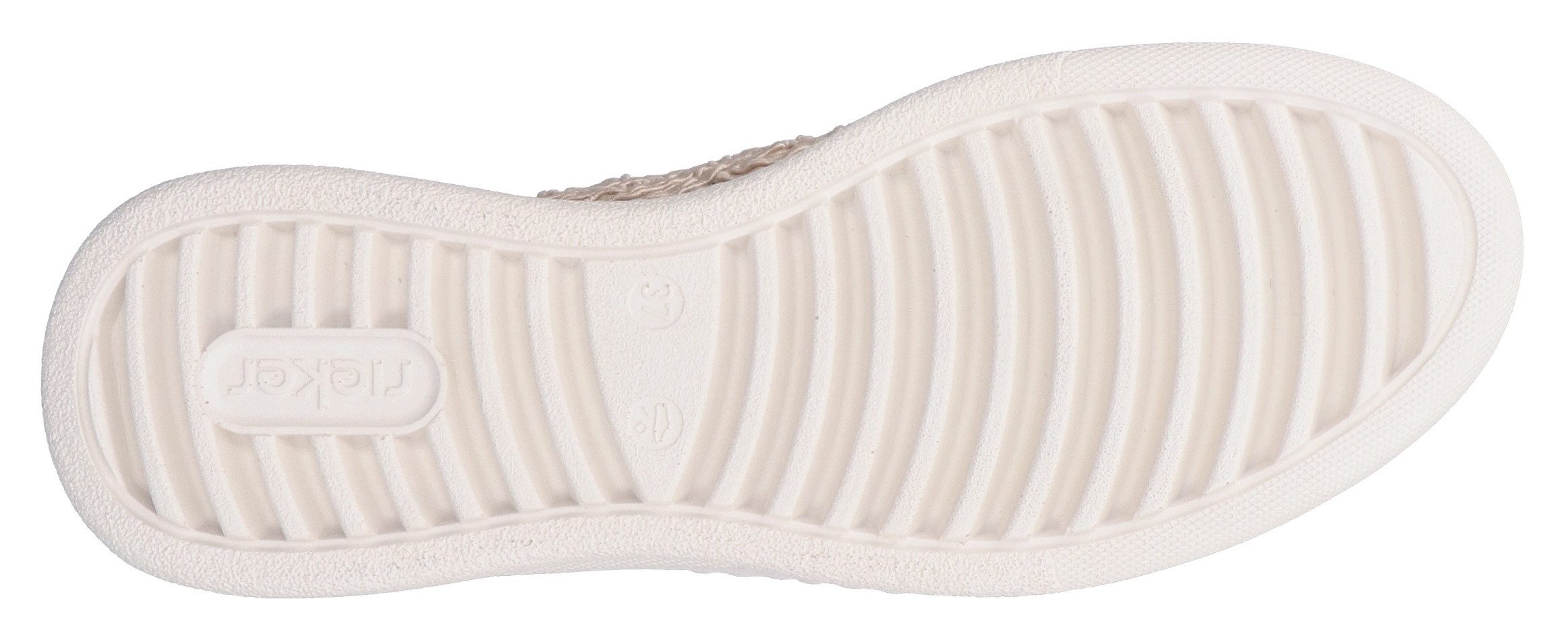 Rieker Plateausneakers , veterschoen, lage schoen in zomerse macramé-look