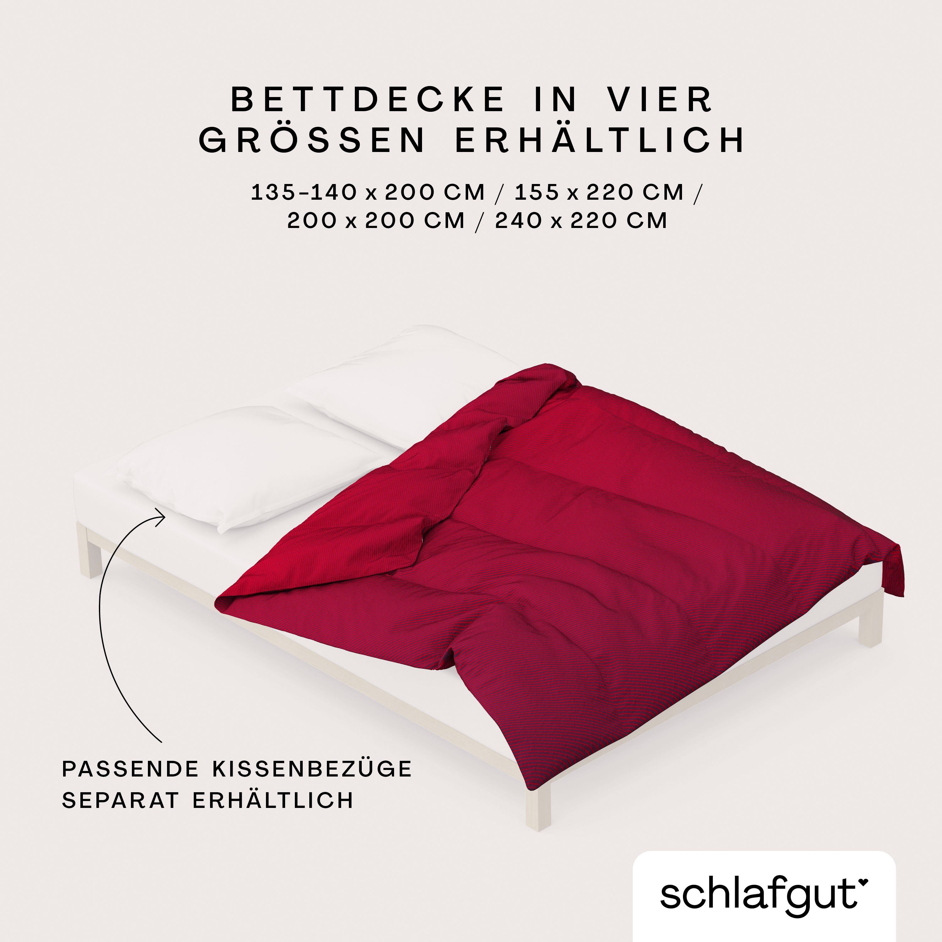 Schlafgut Dekbedovertrek Woven Satin fade met fijne strepen met kleurverloop, mix & match: bijpassende kussensloop verkrijgbaar (1 stuk)