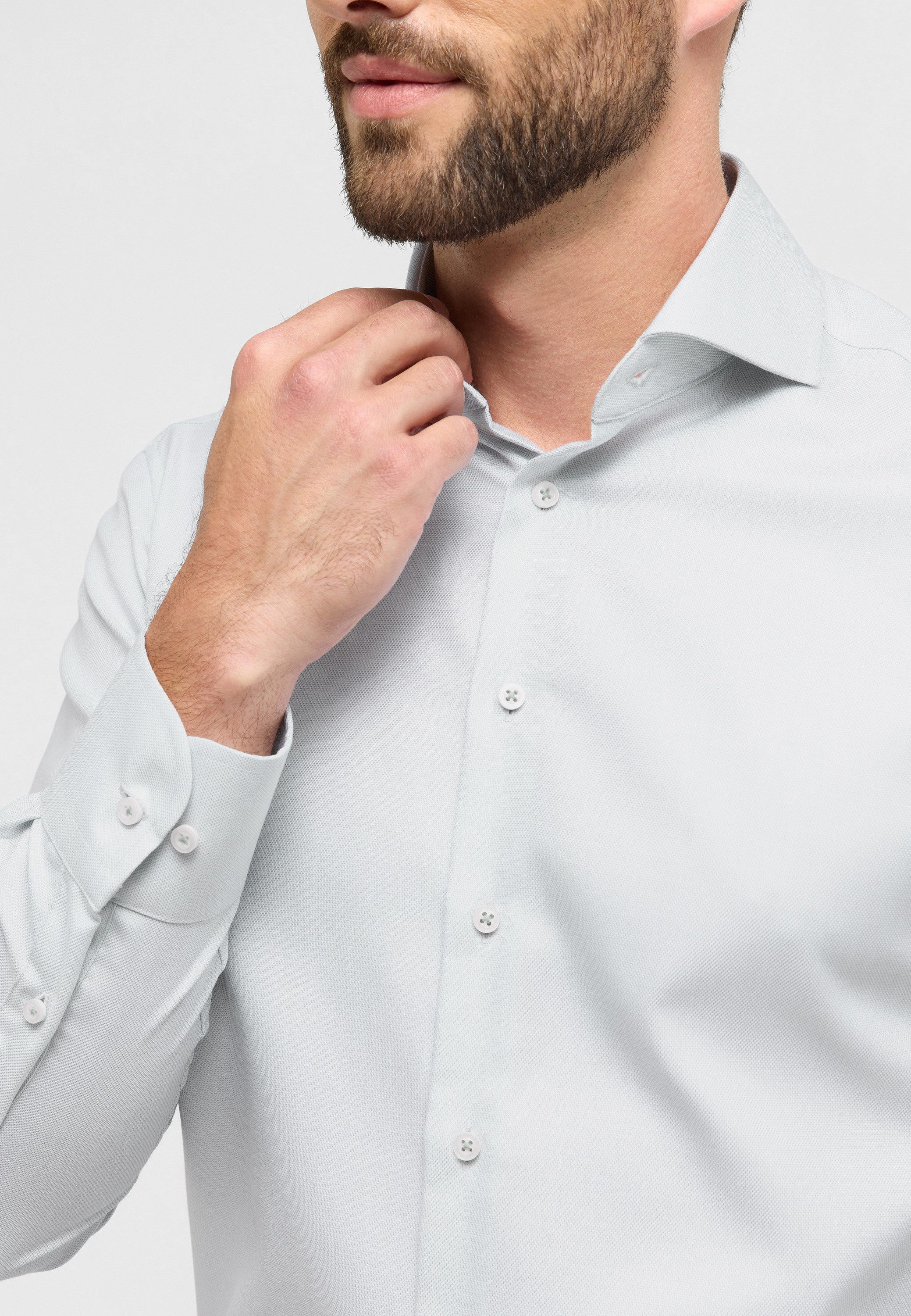 Eterna Overhemd met lange mouwen MODERN FIT NON IRON (strijkvrij)