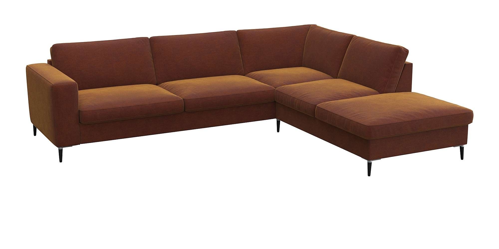 FLEXLUX Hoekbank Fiore, super zitcomfort door koudschuim in de zitting, L-vorm