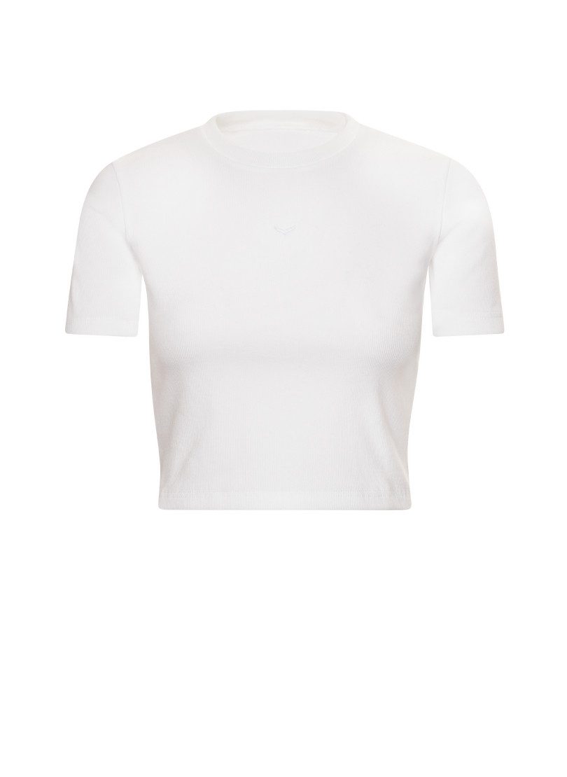 Trigema T-shirt TRIGEMA modieuze crop-top (1-delig)