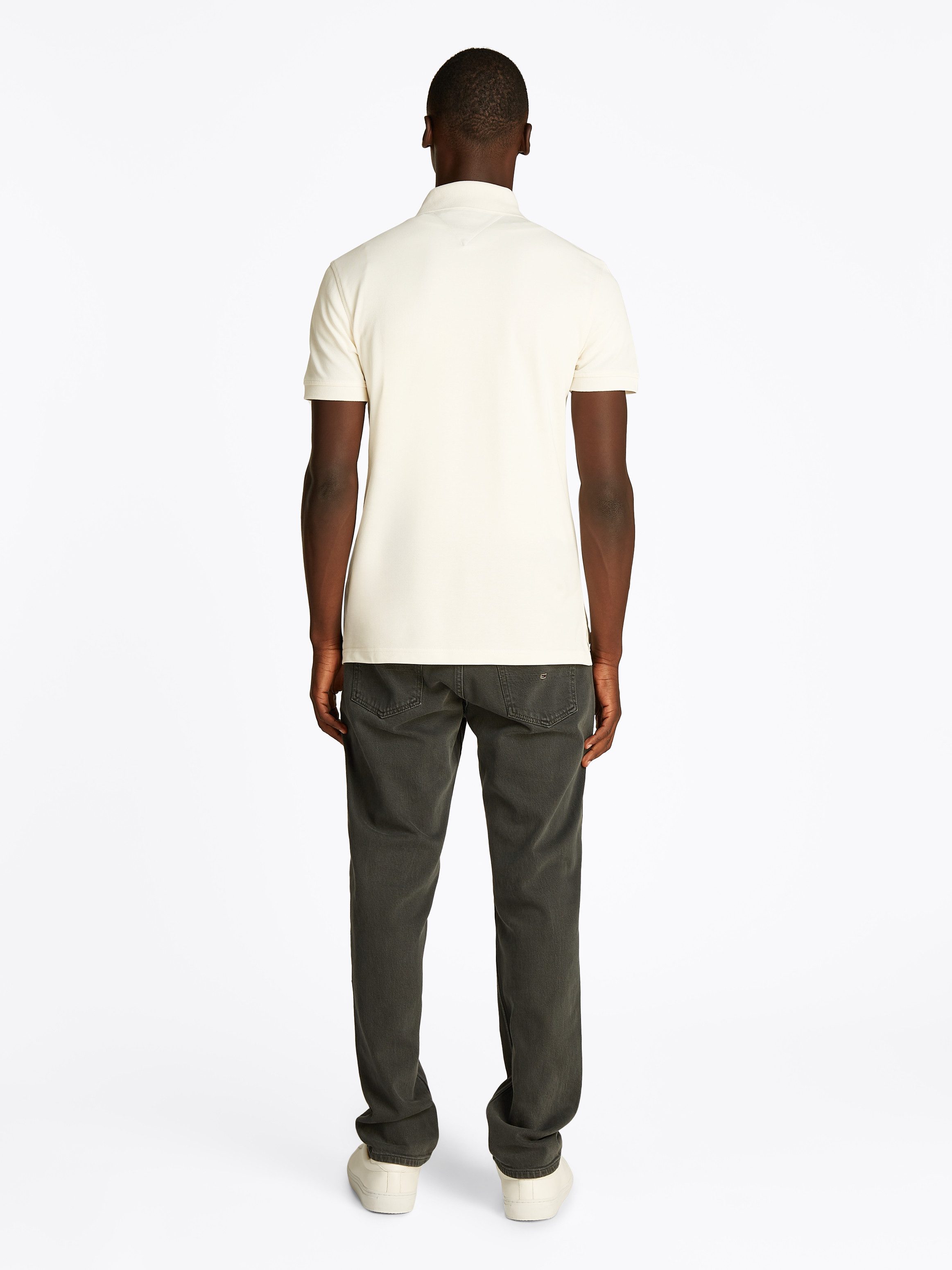 Tommy Hilfiger Poloshirt 1985 SLIM POLO met piquéstructuur en borduursel
