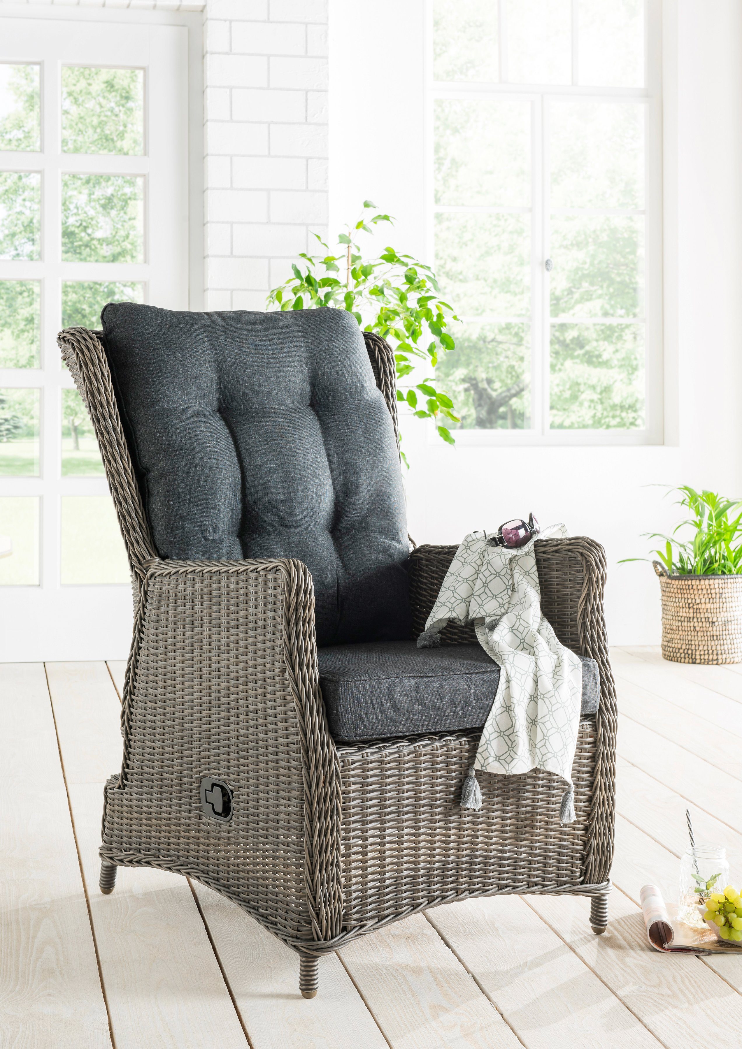 Destiny Tuinset CASA MERANO Aluminium, polyrotan (set, 4-delig)