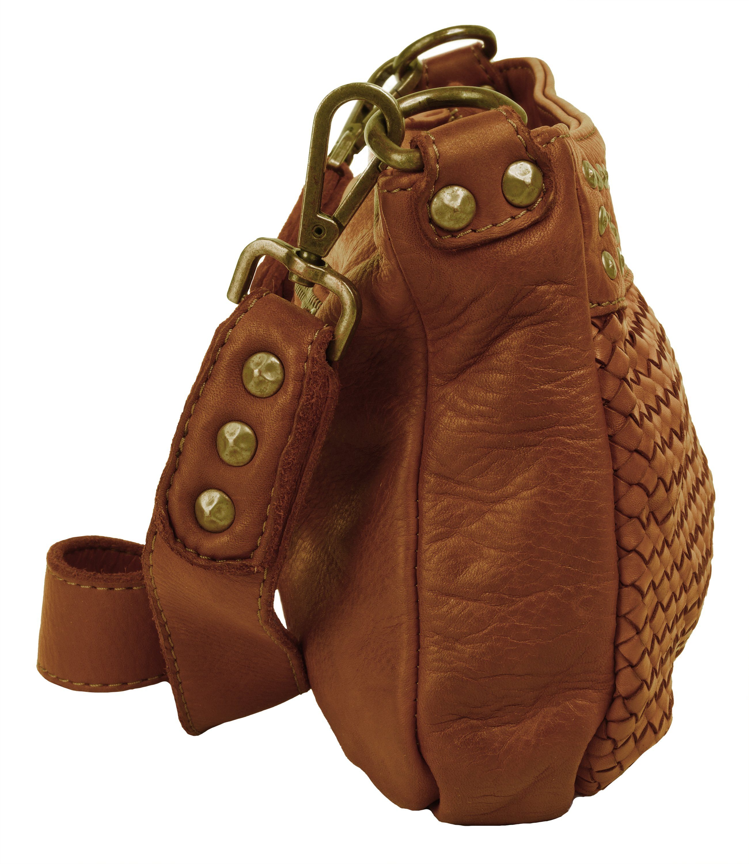 Samantha Look Schoudertas echt leer, made in italy