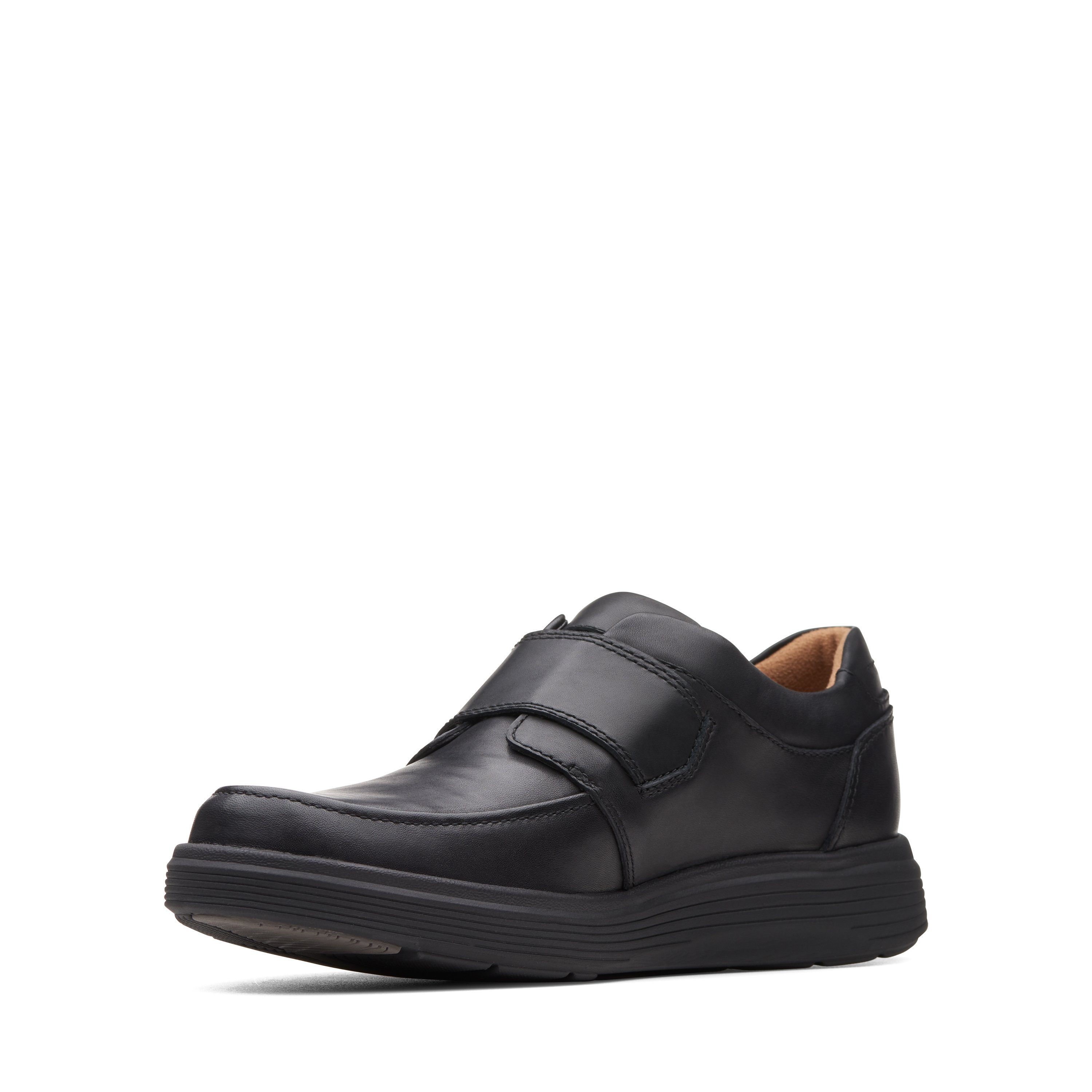 Clarks Klittenbandschoenen Un Abode Strap Comfortabele schoen, slipper, feestelijke schoen met uitneembaar voetbed