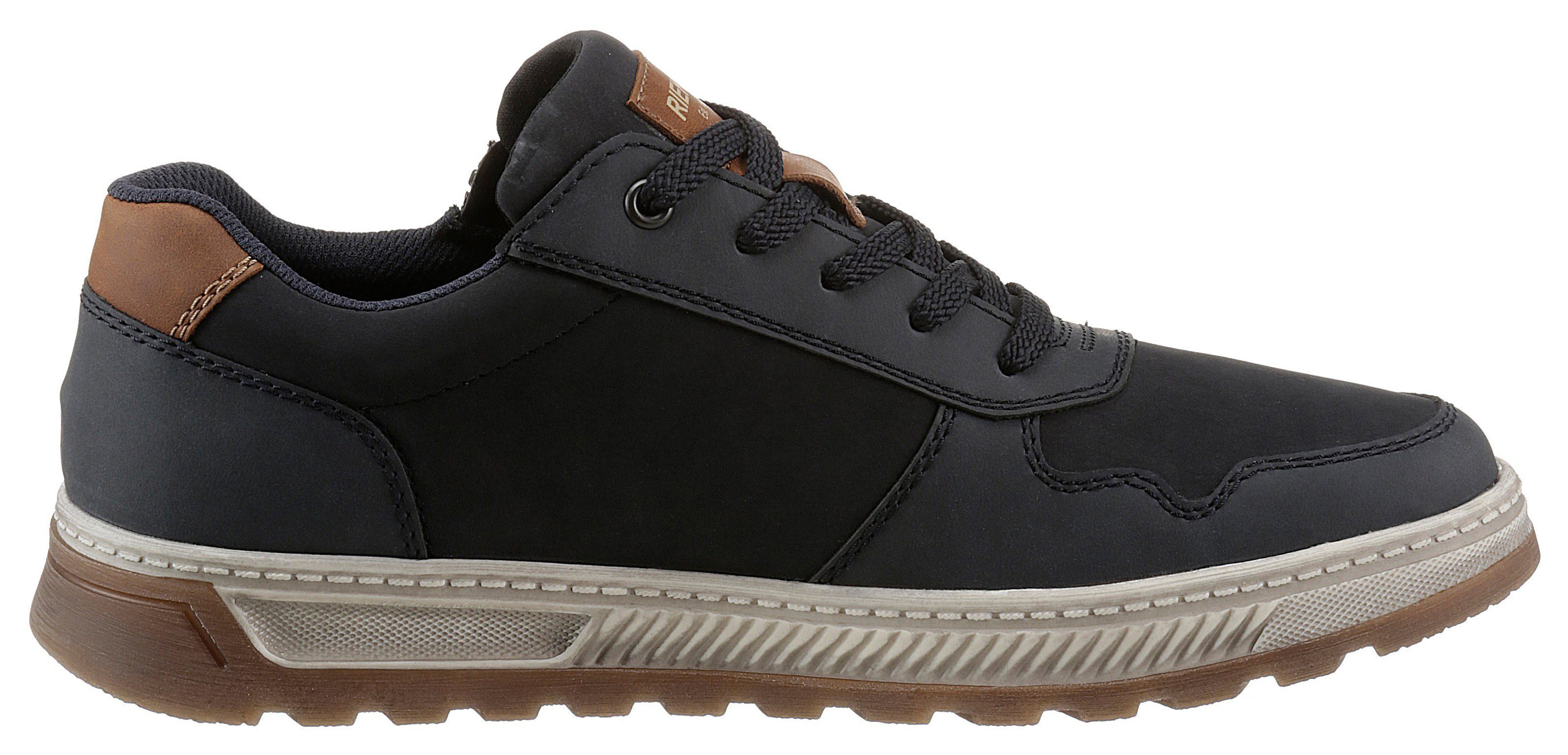 Rieker Sneakers Vrijetijdsschoen, halfschoen, veterschoen met contrastafwerking