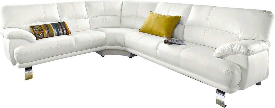TRENDMANUFAKTUR Hoekbank Cecilia in Italiaans design, modern en comfortabel, L-vorm