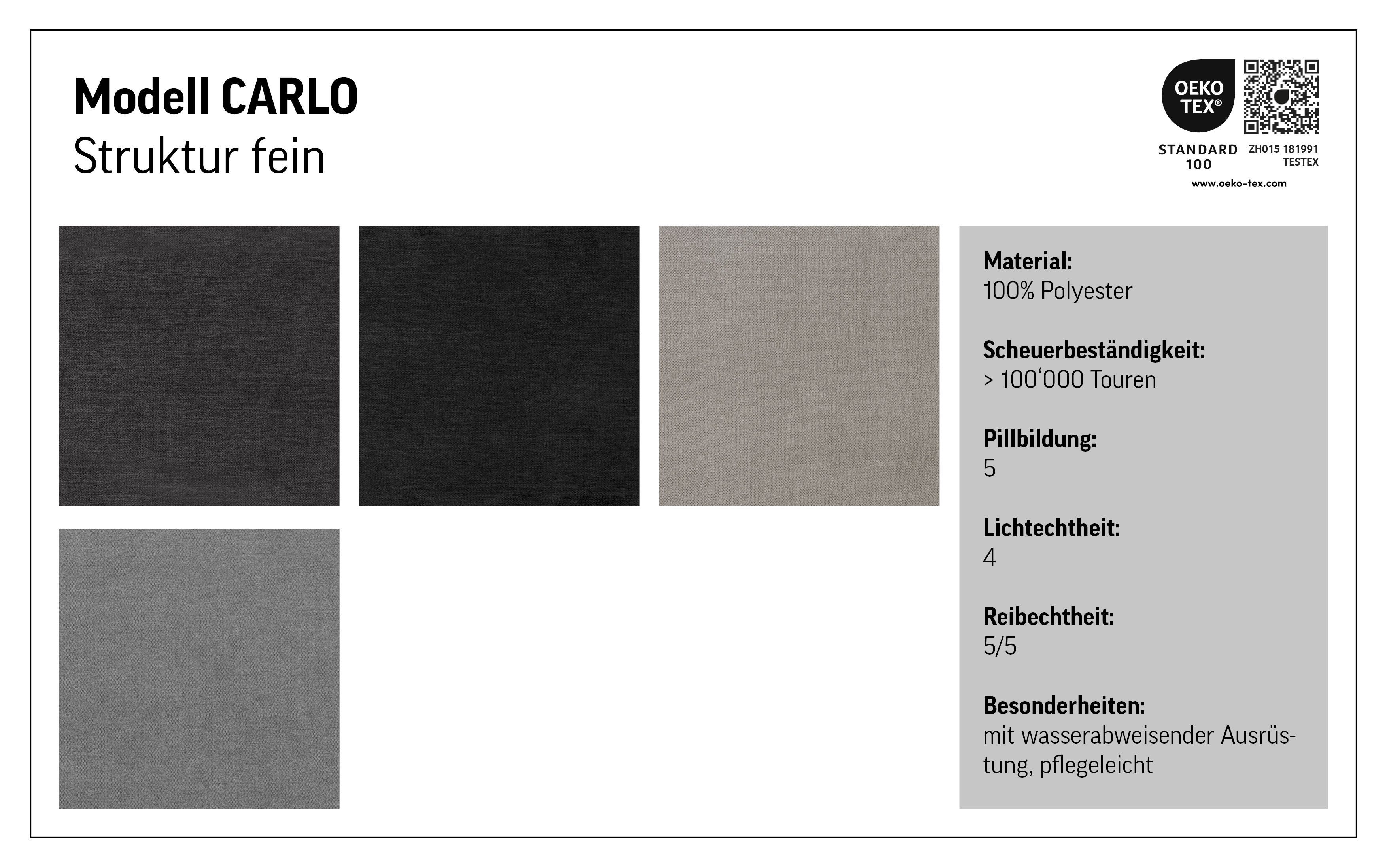 Places of Style Hoekbank Carlo L-vorm met hoofdeinde-verstelling & houten frame-look, optionele relaxfunctie