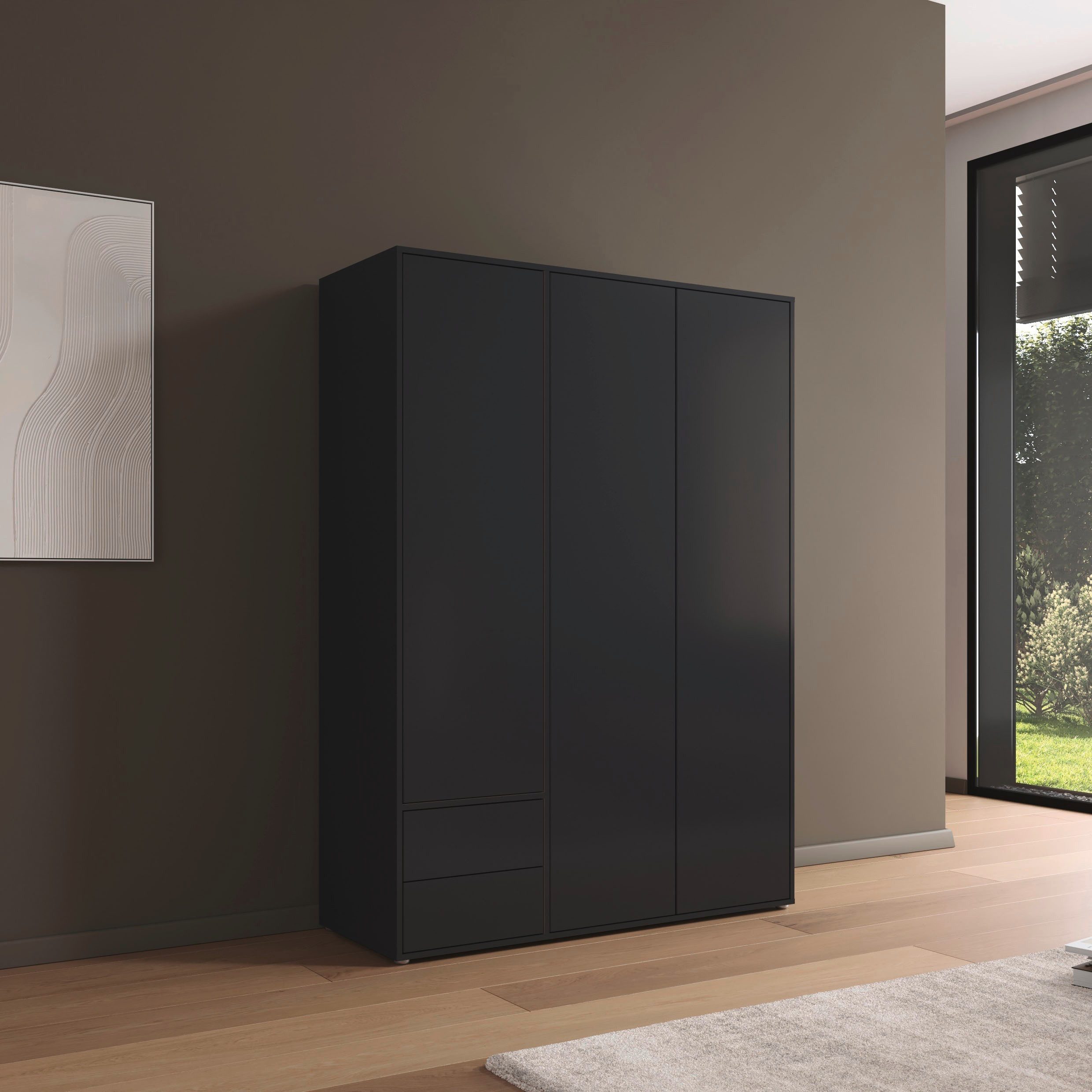 rauch Draaideurkast Kledingkast Kast Garderobe Wasmand NABILA veel Opbergruimte met 2 lades en push-to-open functie topseller made in germany