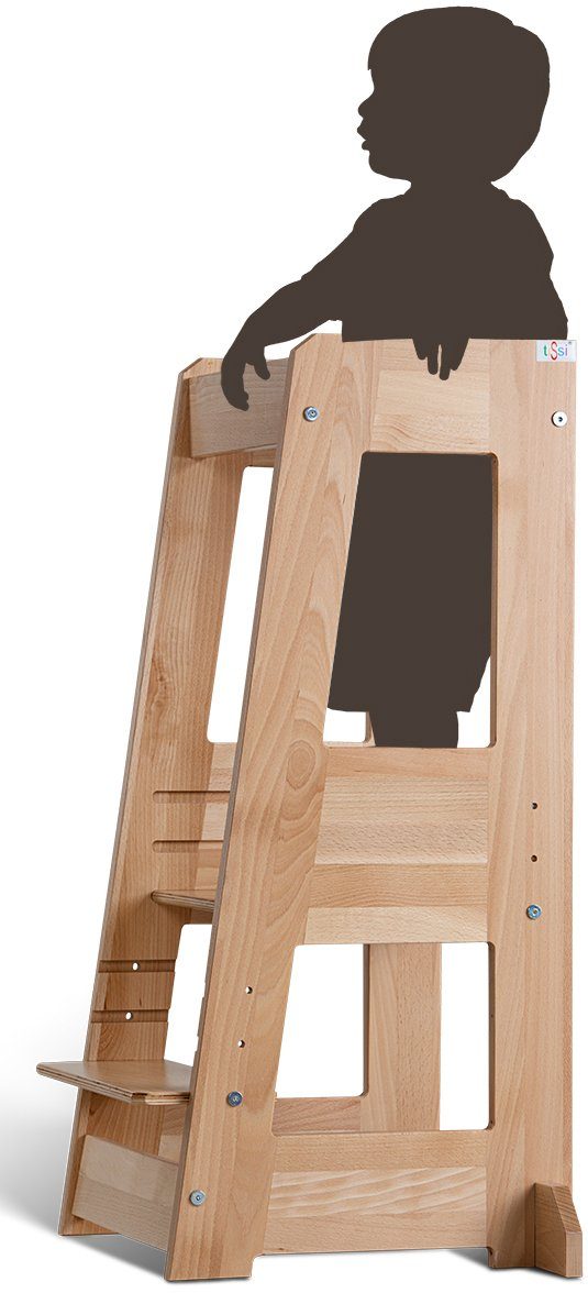tiSsi® Stahulp Lernturm Felix, Buche natur