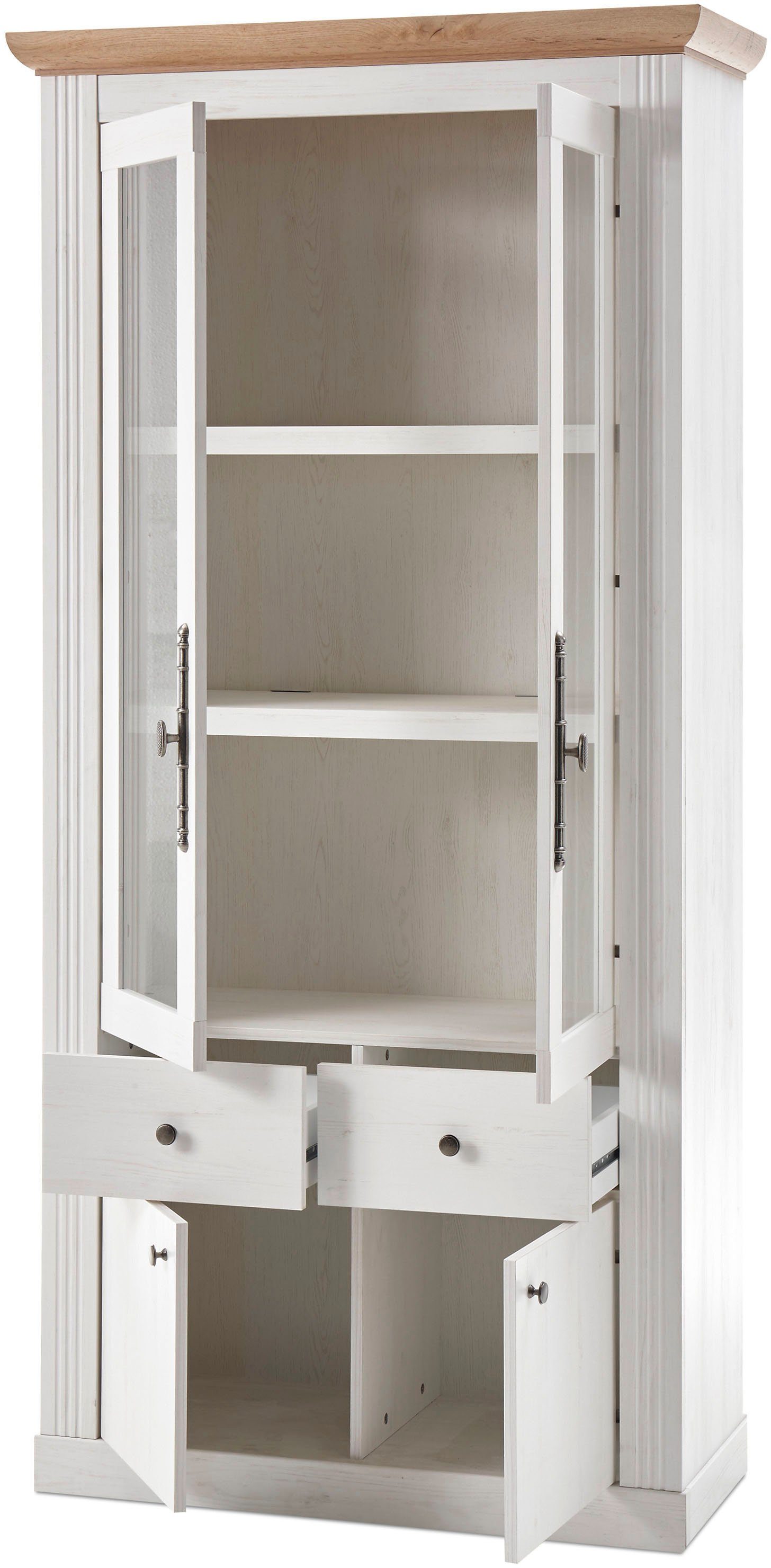 Home affaire Wandmeubel Westminster in romantische landelijke stijl (set, 3-delig)
