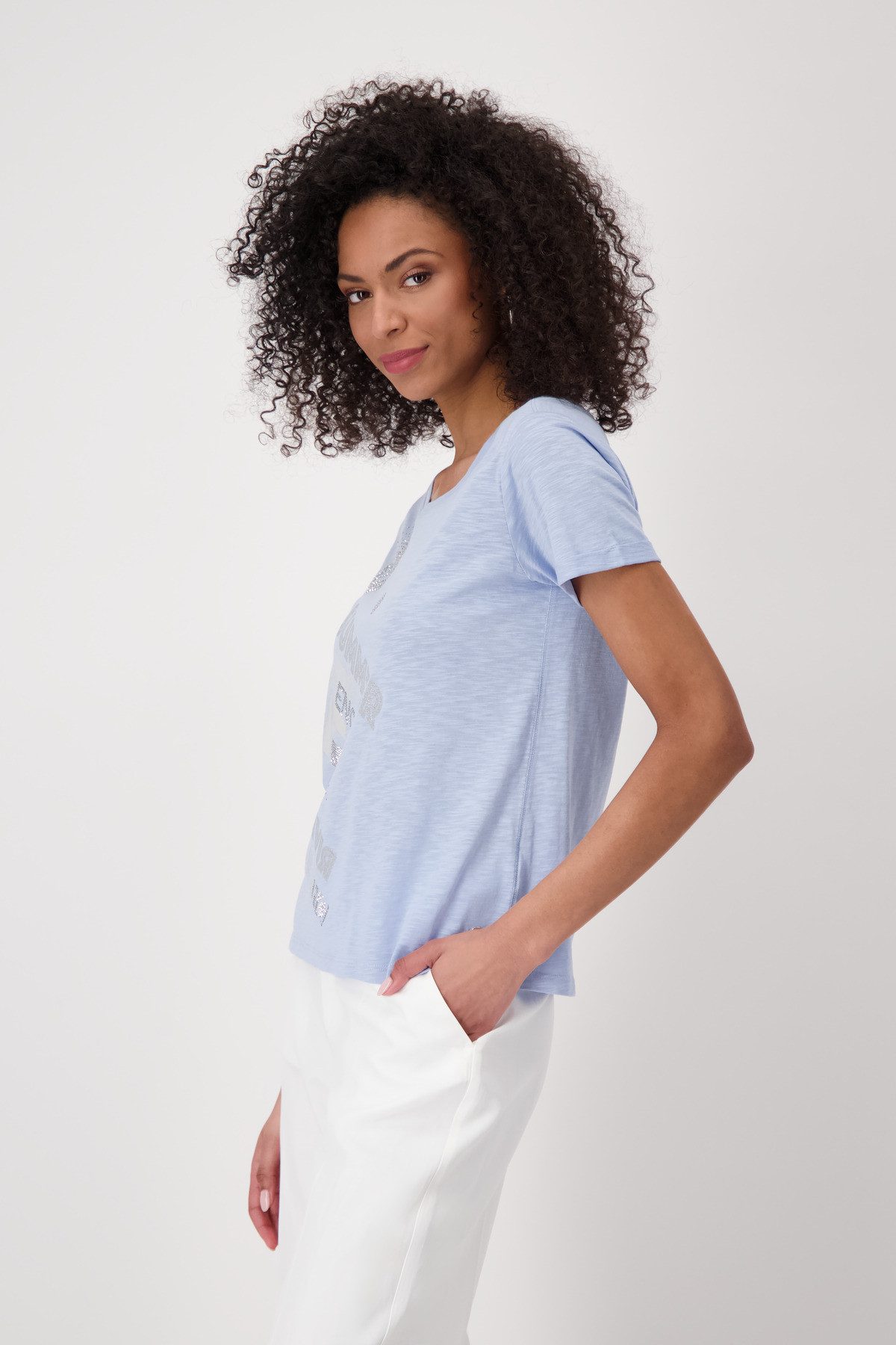 Monari T-shirt Shirt Basic sierletters