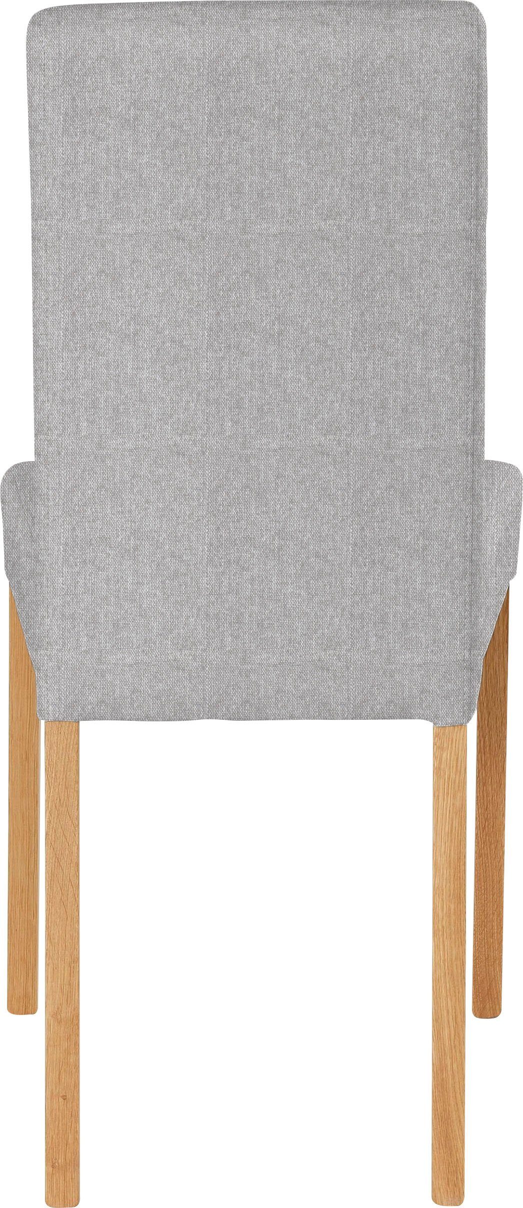 Home affaire Stoel met 4 poten Bologna Frame van massief hout (set)