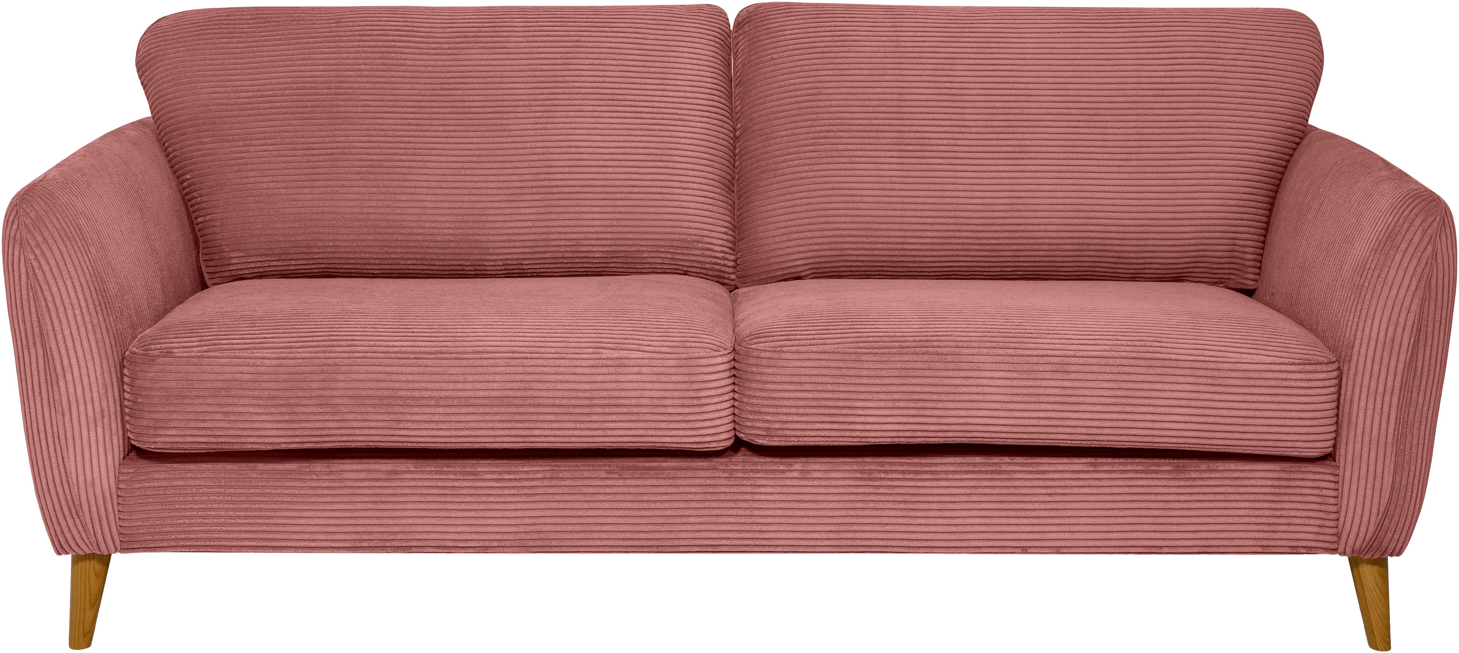 Home affaire 3-zitsbank MARSEILLE 3-zitsbank 206 cm, cord, vlakke weefsel, structuur, geweven stof