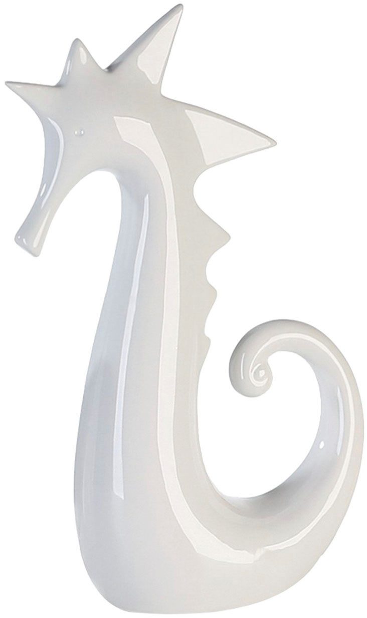 GILDE Dierfiguur Zeepaardje, glanzend wit (1 stuk)