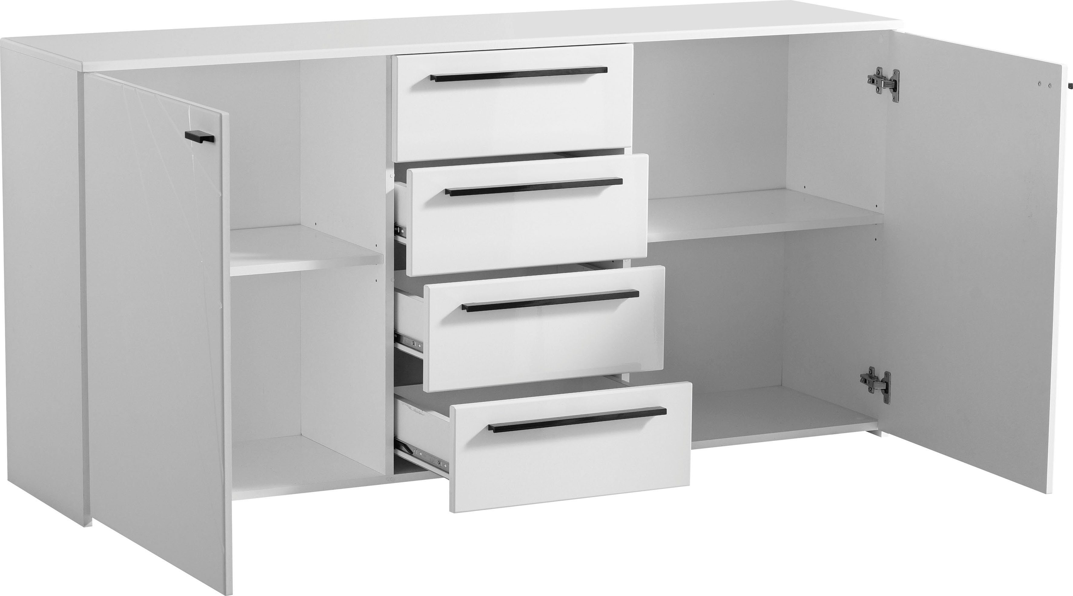 INOSIGN Kast met laden en deuren Ksanti Met 4 laden, hoogglanzend front