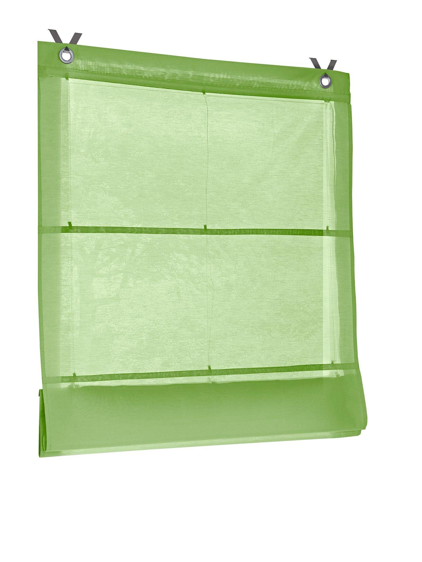 heine home Romeins rolgordijn (1 stuk) vouwgordijnen & jaloezieën maat 80 cm x 210 cm groen