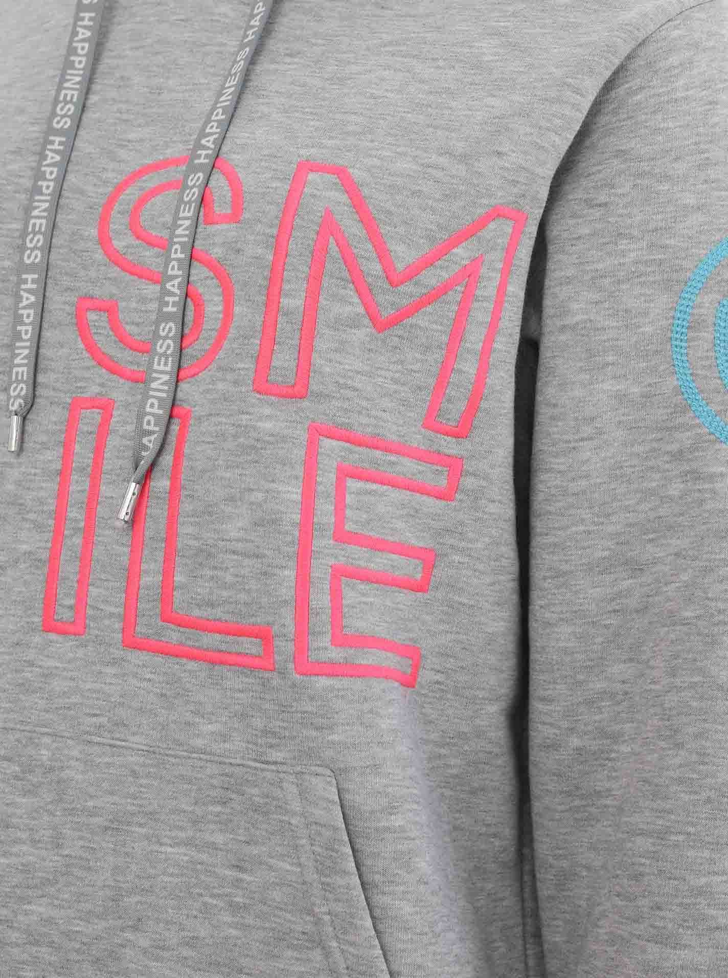 Zwillingsherz Hoodie Alissa 2.0 met smile borduurwerk voor en achter
