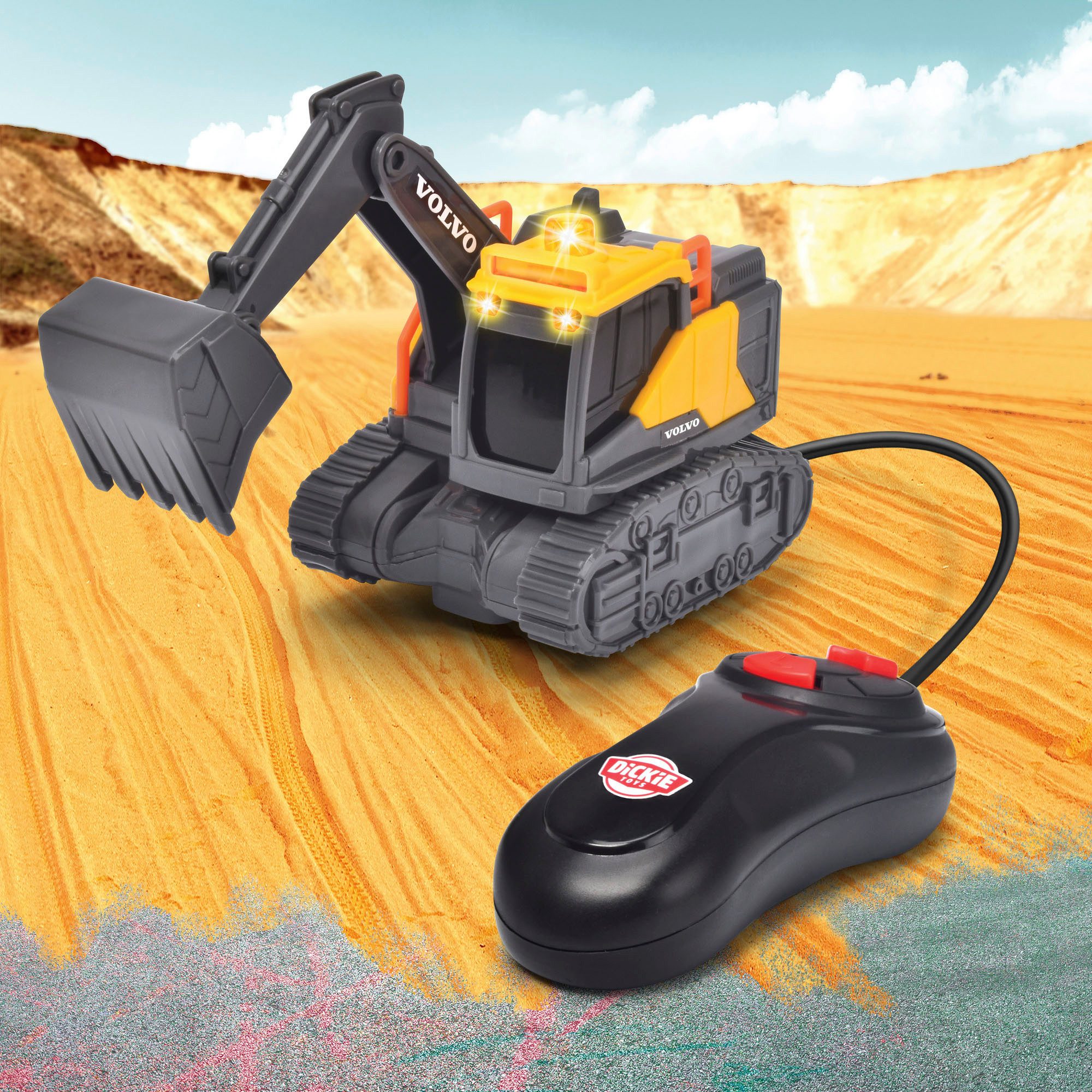 Dickie Toys Radiografisch bestuurbare auto Mini Excavator