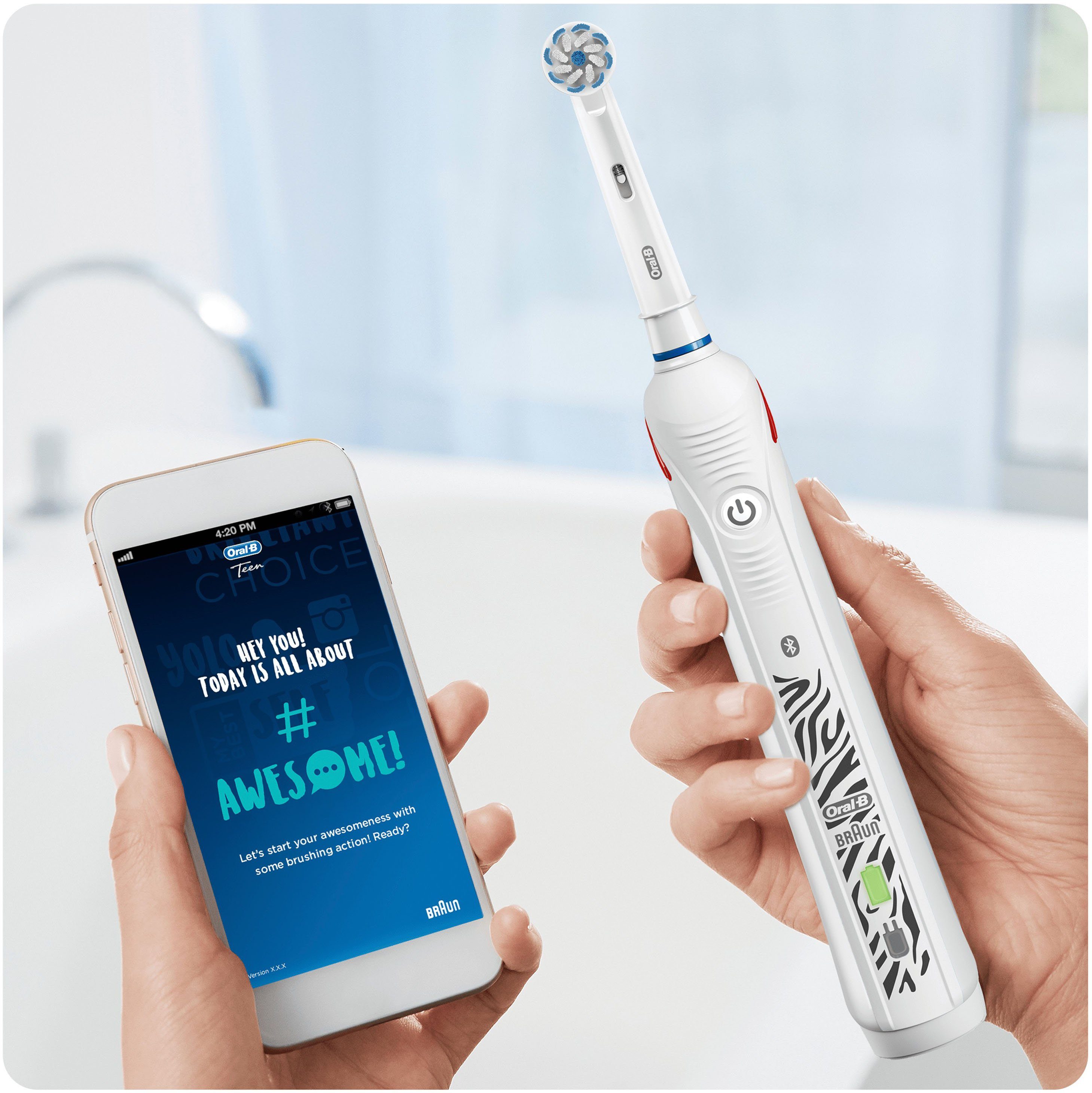 bijzonder Bijdragen Werkelijk Oral B Elektrische tandenborstel Teen white met visuele poetsdruksensor  makkelijk gekocht | OTTO
