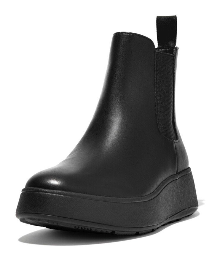 Fitflop Chelsea-boots F-MODE Plateaulaarsjes, instaplaars met stretchelement voor instappen
