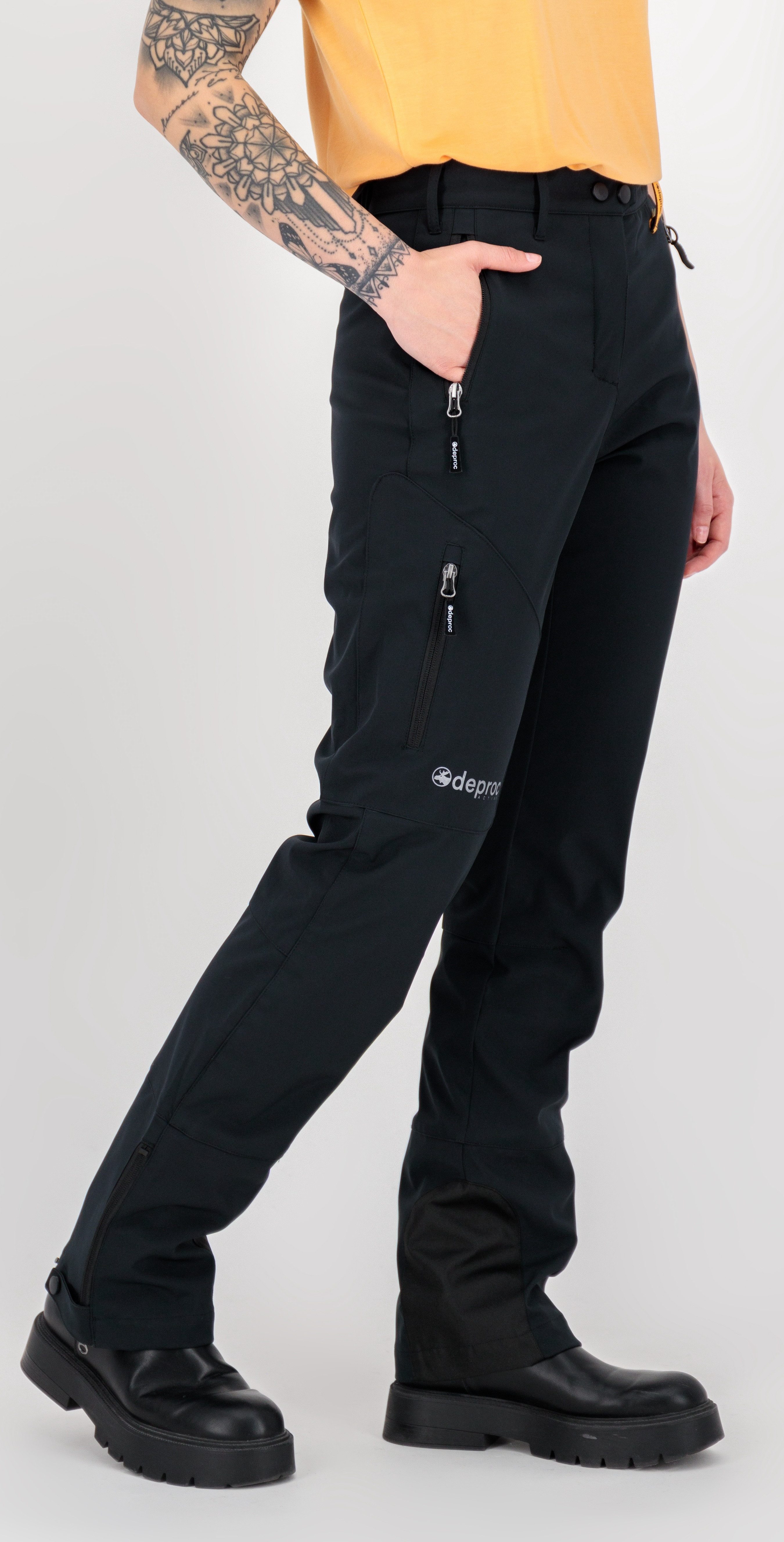 DEPROC Active Softshell-broek Sterling WOMEN met sneeuwvanger