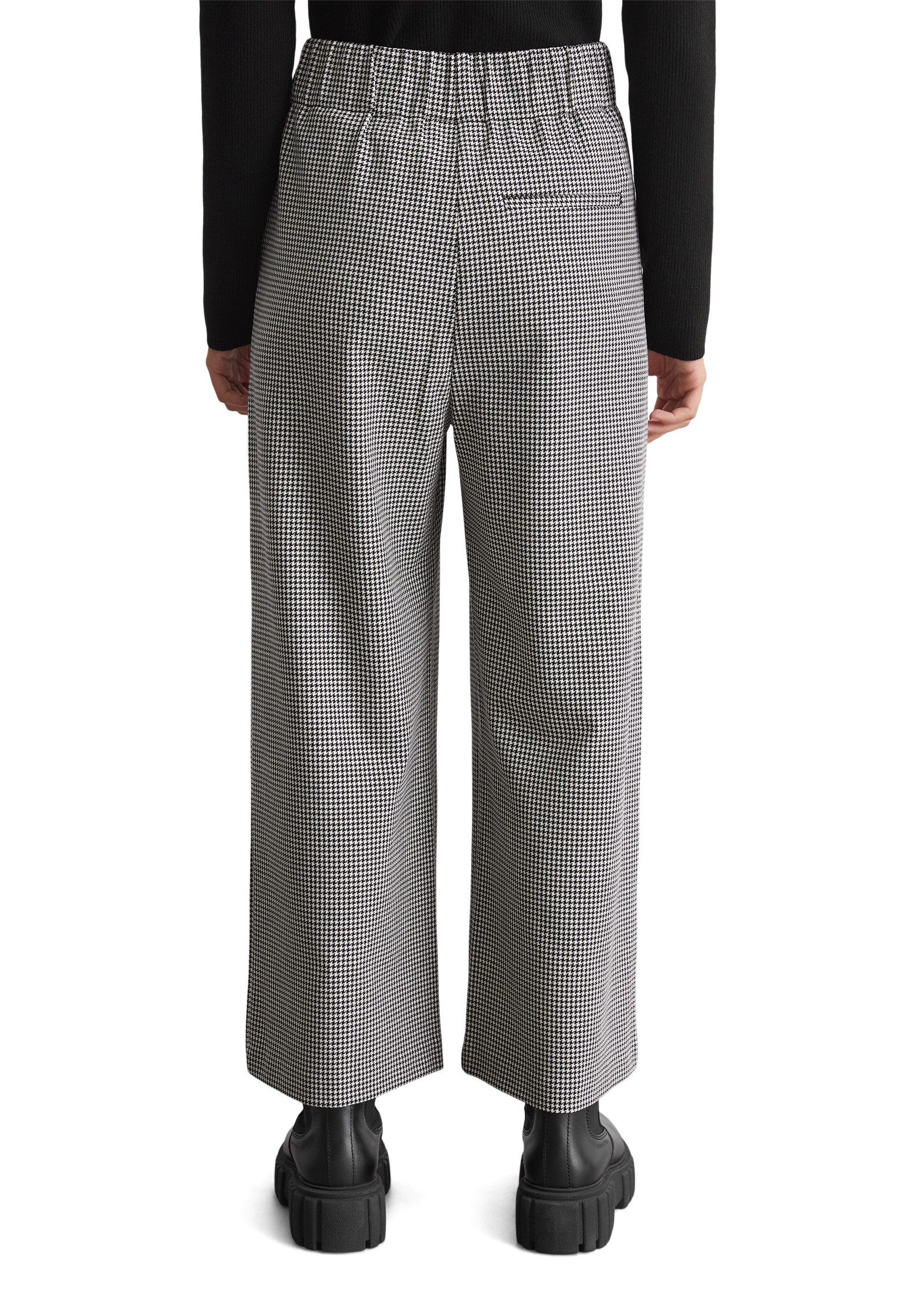 Marc O'Polo DENIM Culotte met stijlvol pepitamuster