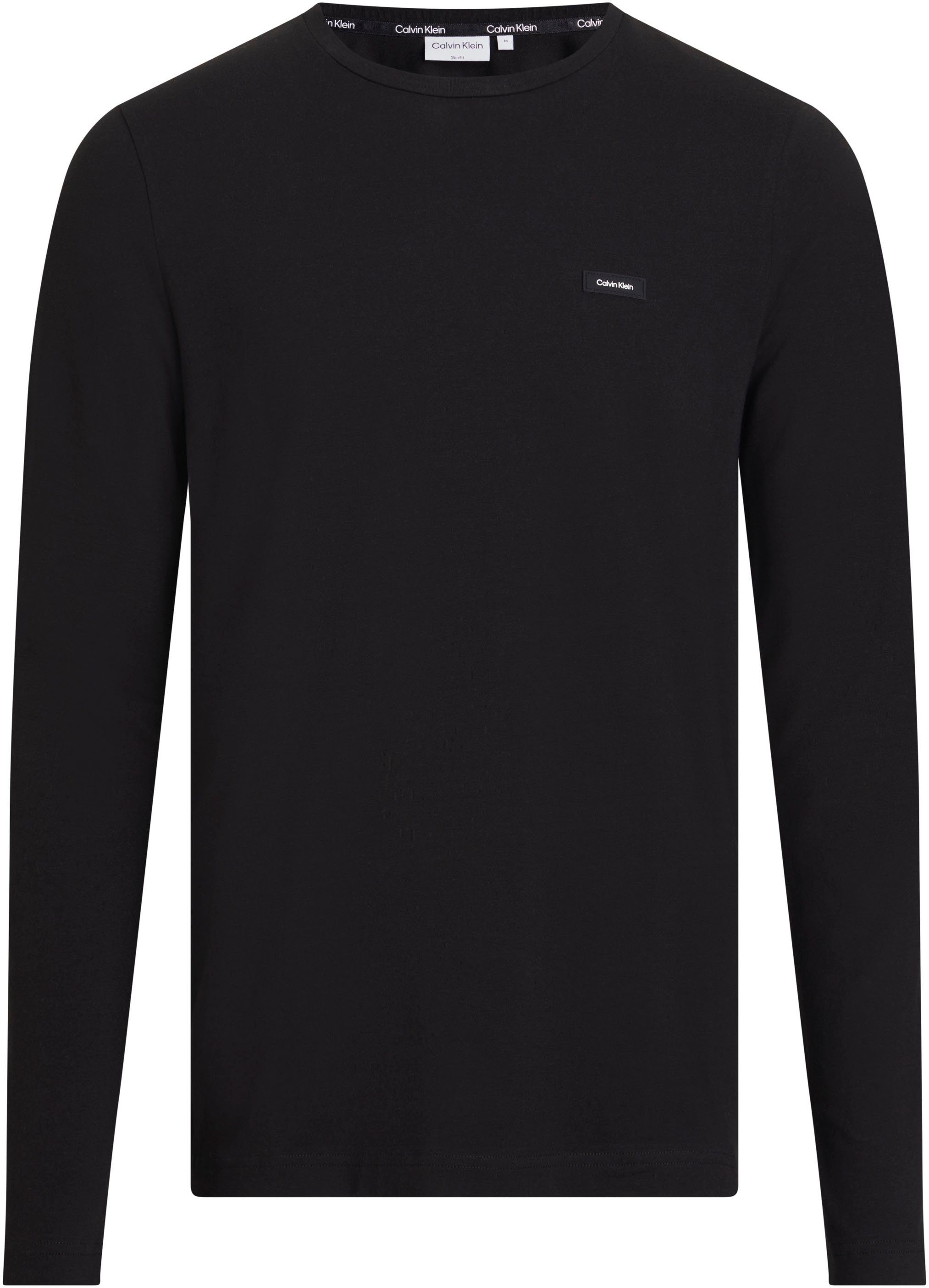 Calvin Klein Shirt met lange mouwen STRETCH SLIM FIT LS T-SHIRT