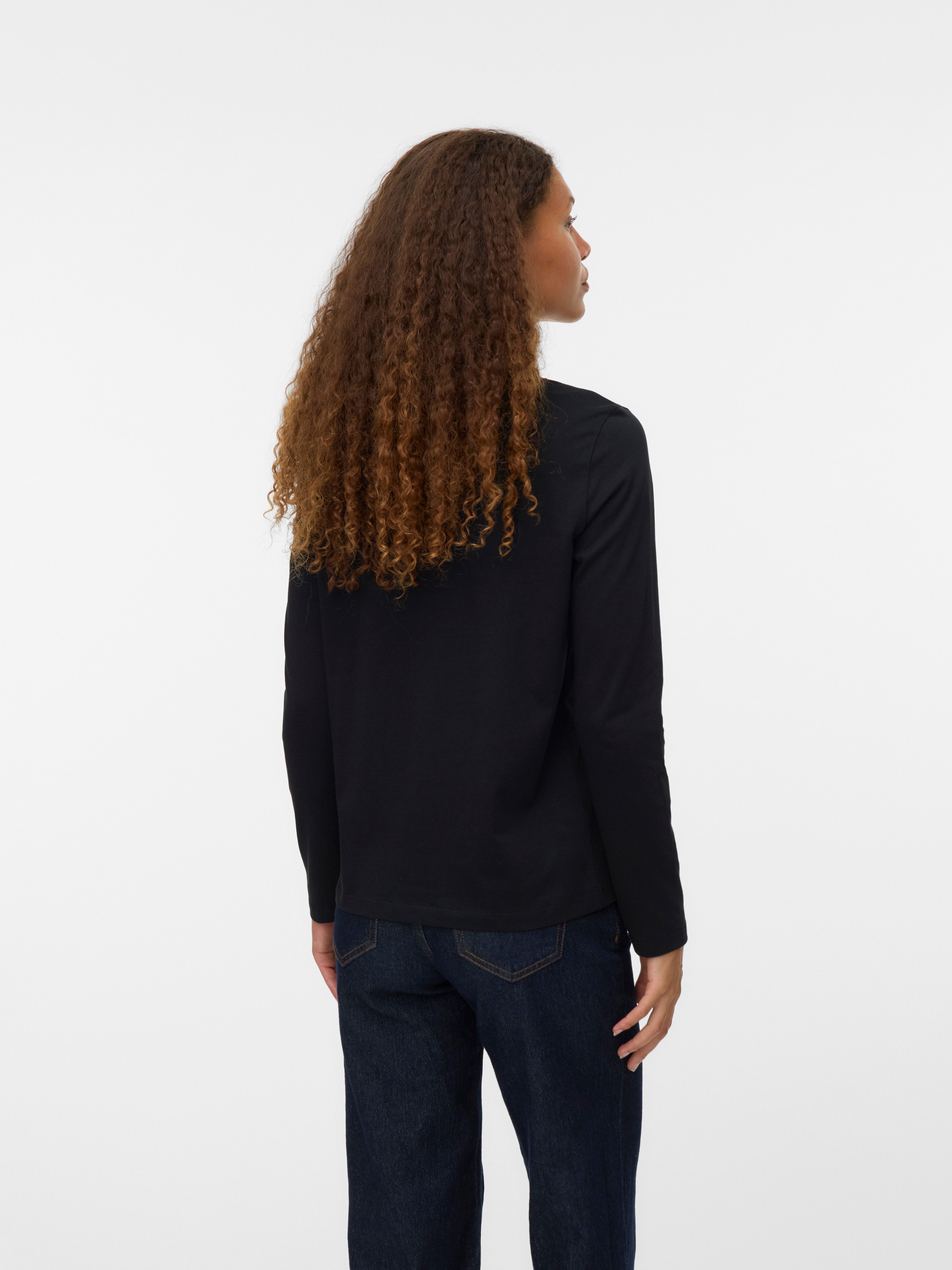 Vero Moda Shirt met lange mouwen VMPAULINA LS T-SHIRT GA JRS NOOS