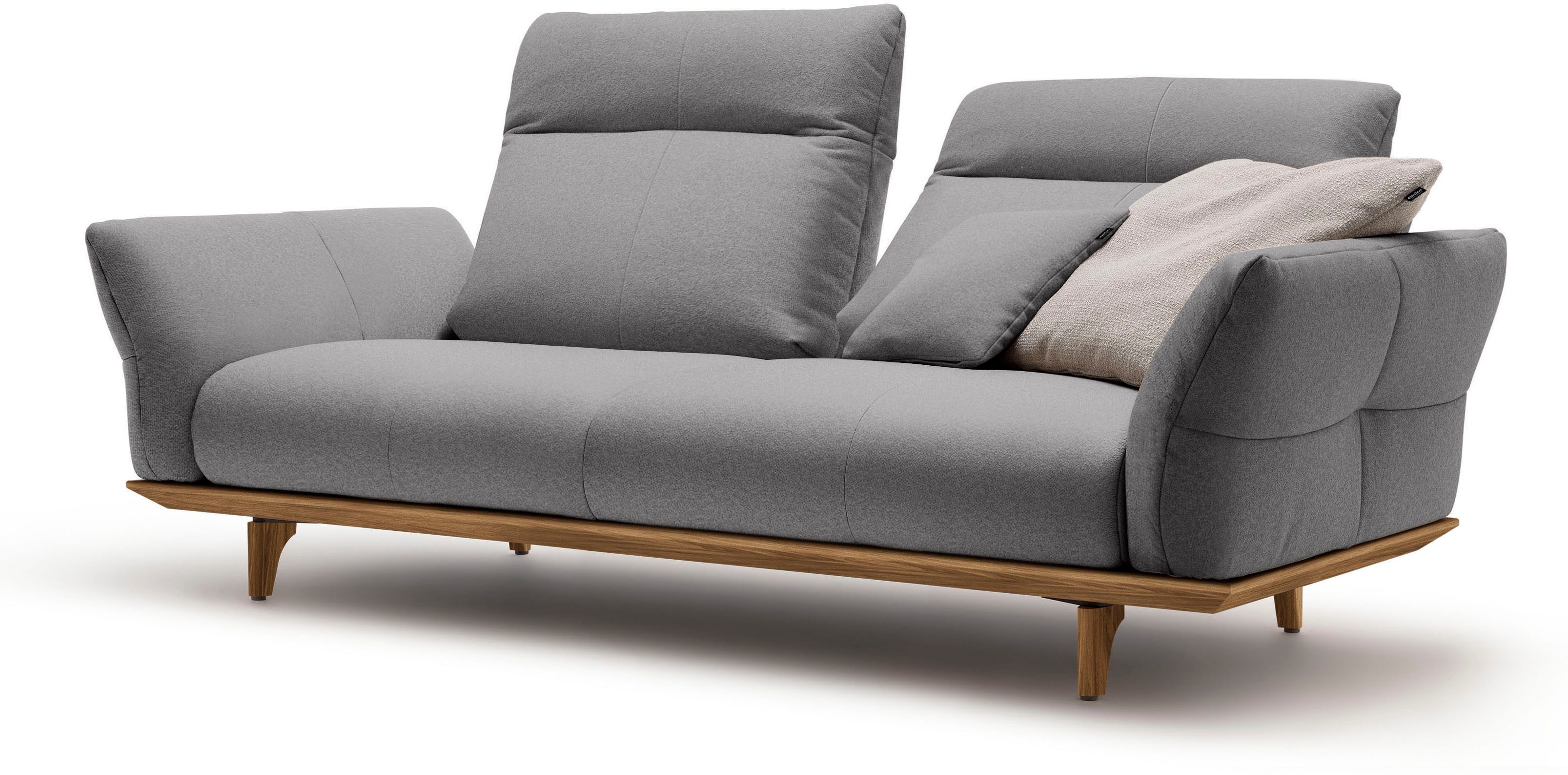Creation BY ROLF BENZ 3-zitsbank Hs.460 Onderstel in walnotenhout, walnotenhouten poten, breedte 208 cm
