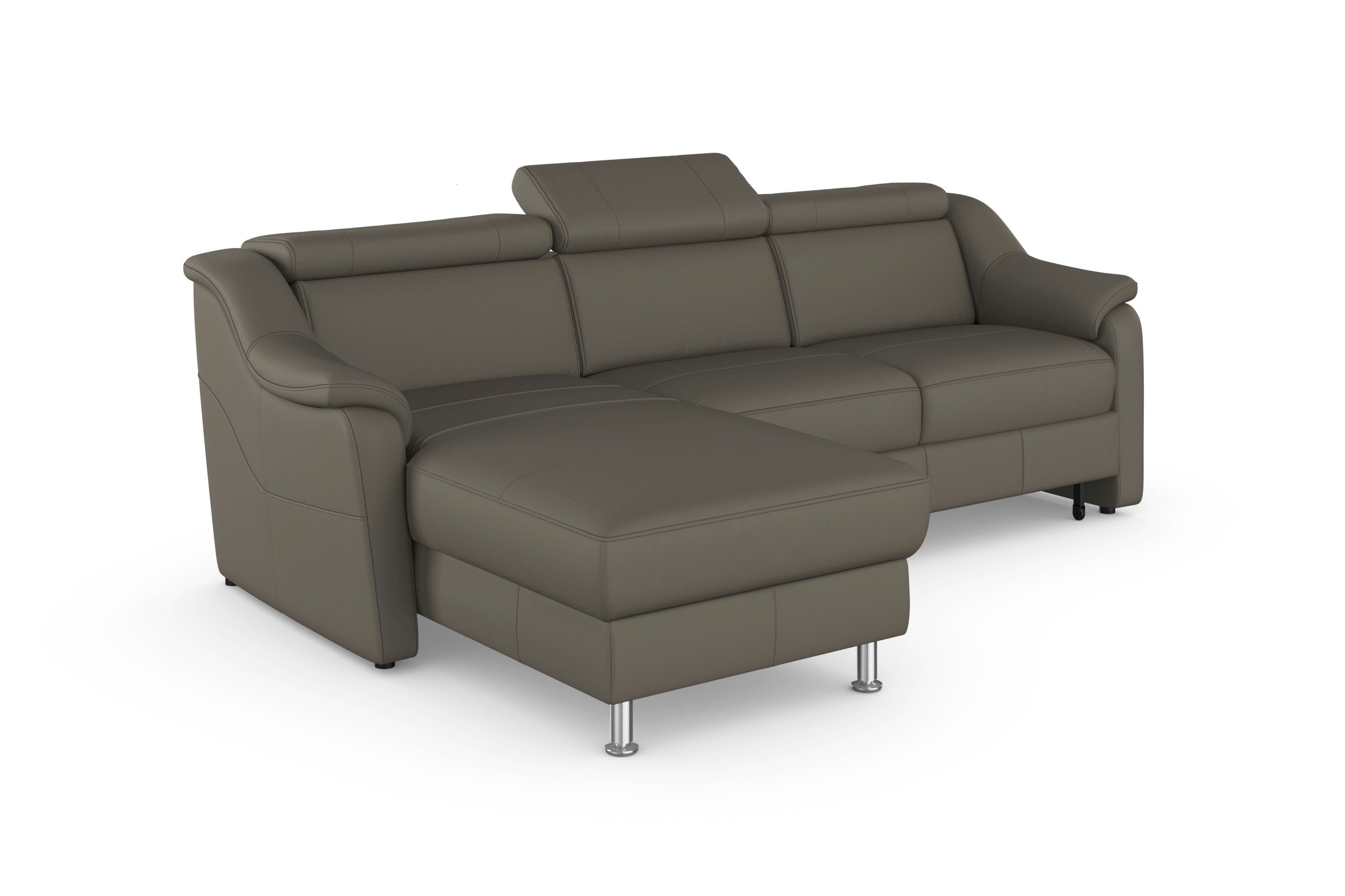 sit&more Hoekbank Freetown L-vorm met verstelbare hoofdsteun en comfortabele binnenvering