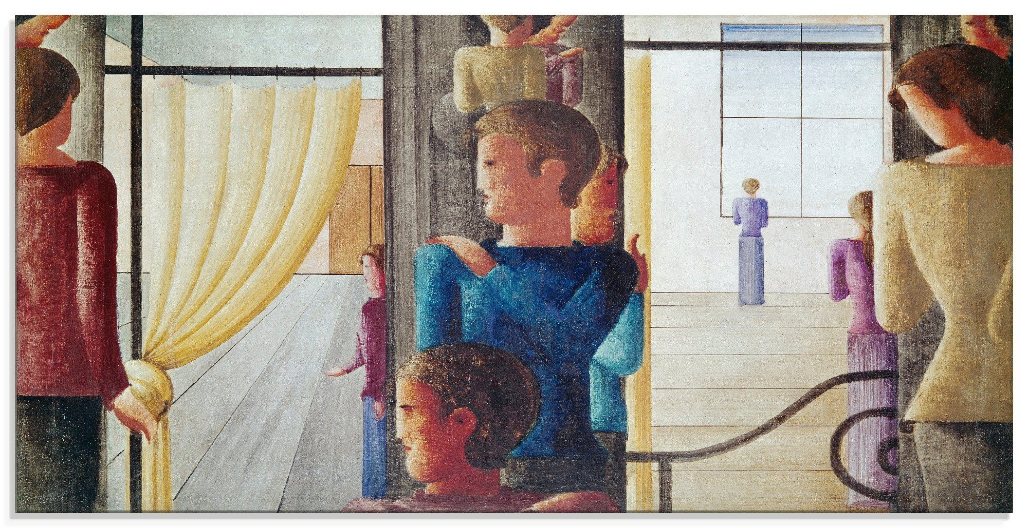Artland Print op glas Groep van twaalf met interieur. 1930 (1 stuk)