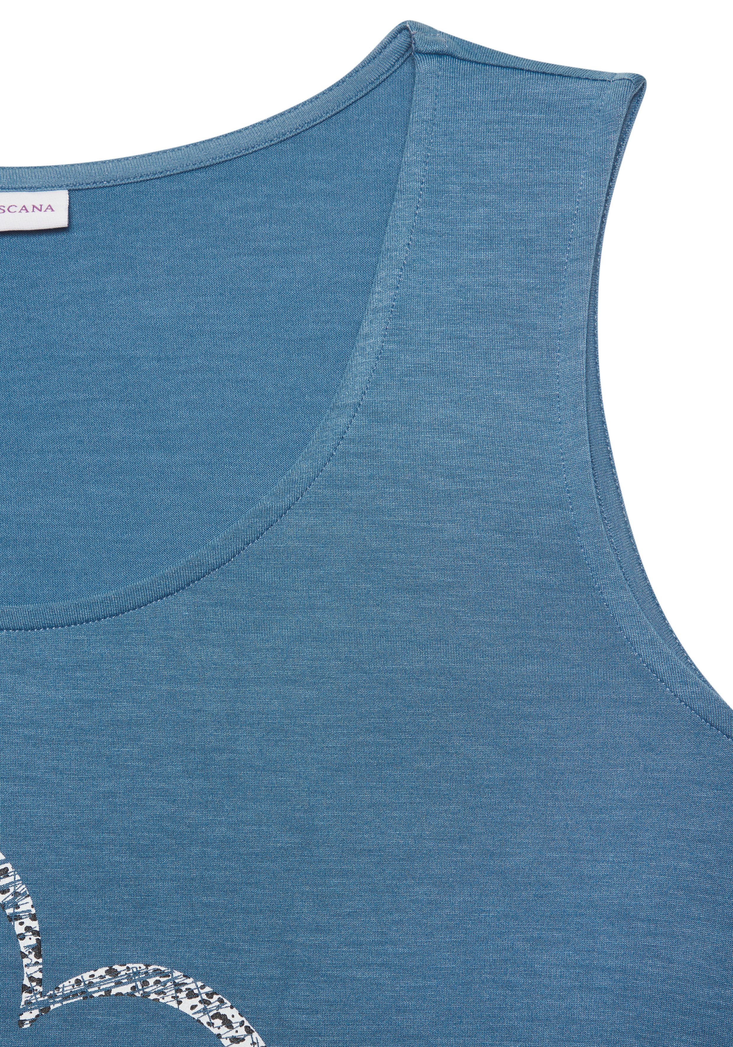 Lascana Top Met Lascana hartprint van zachte viscose-stretch