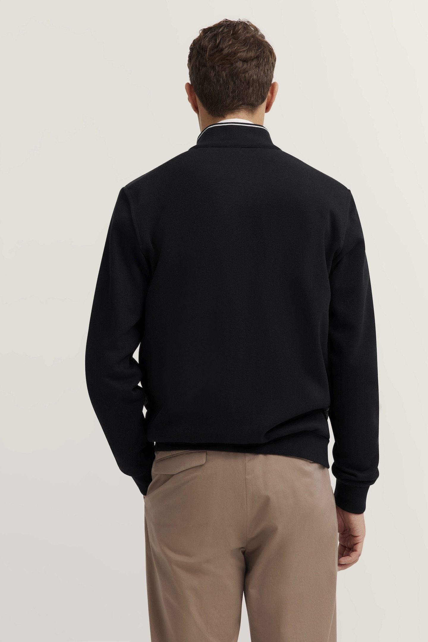 Bugatti Sweatvest met sportieve opstaande kraag