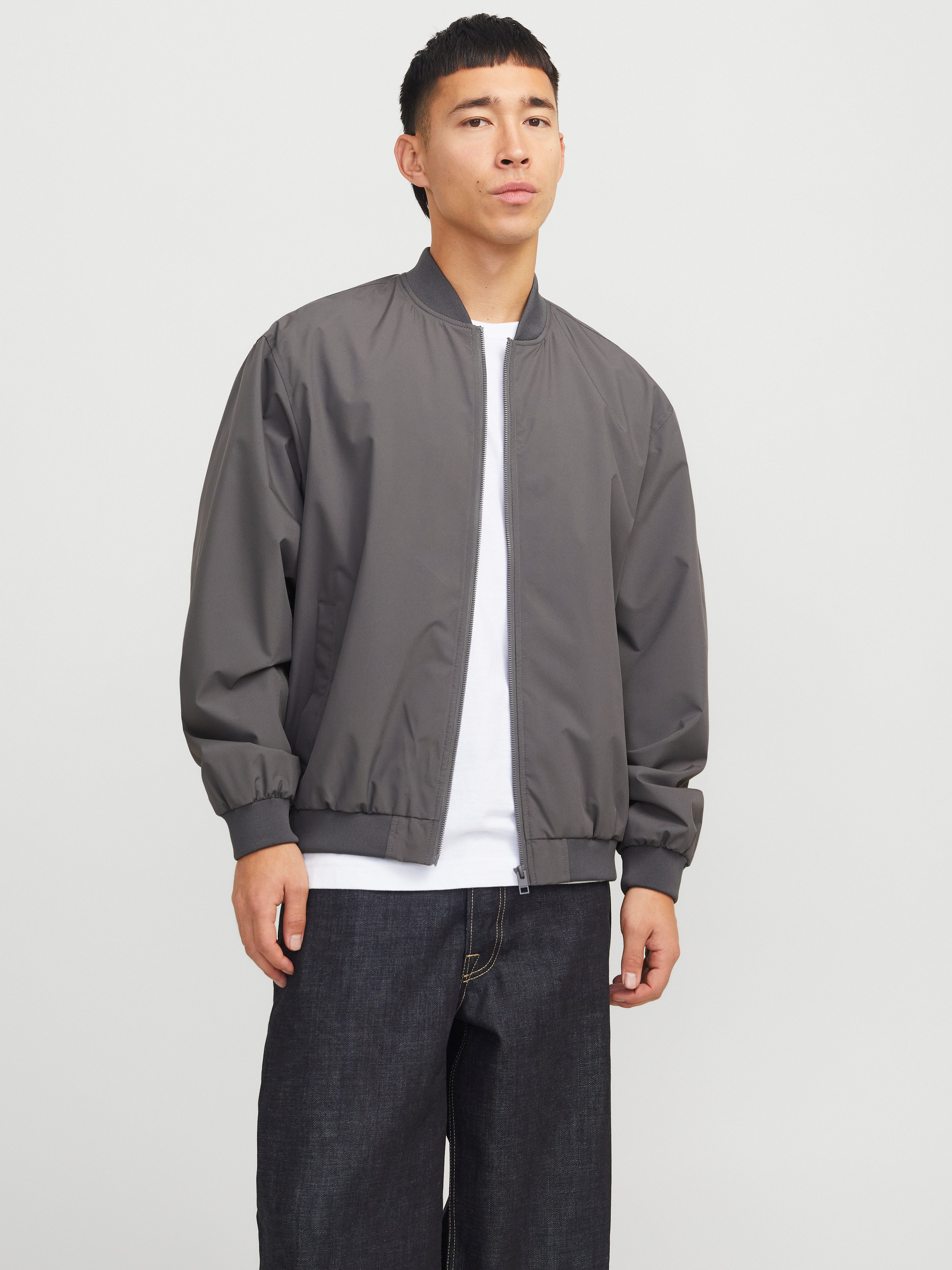 Jack & Jones Bomberjack JJECHARGE BOMBER JACKET NOOS heren tussenjacks maat M grijs