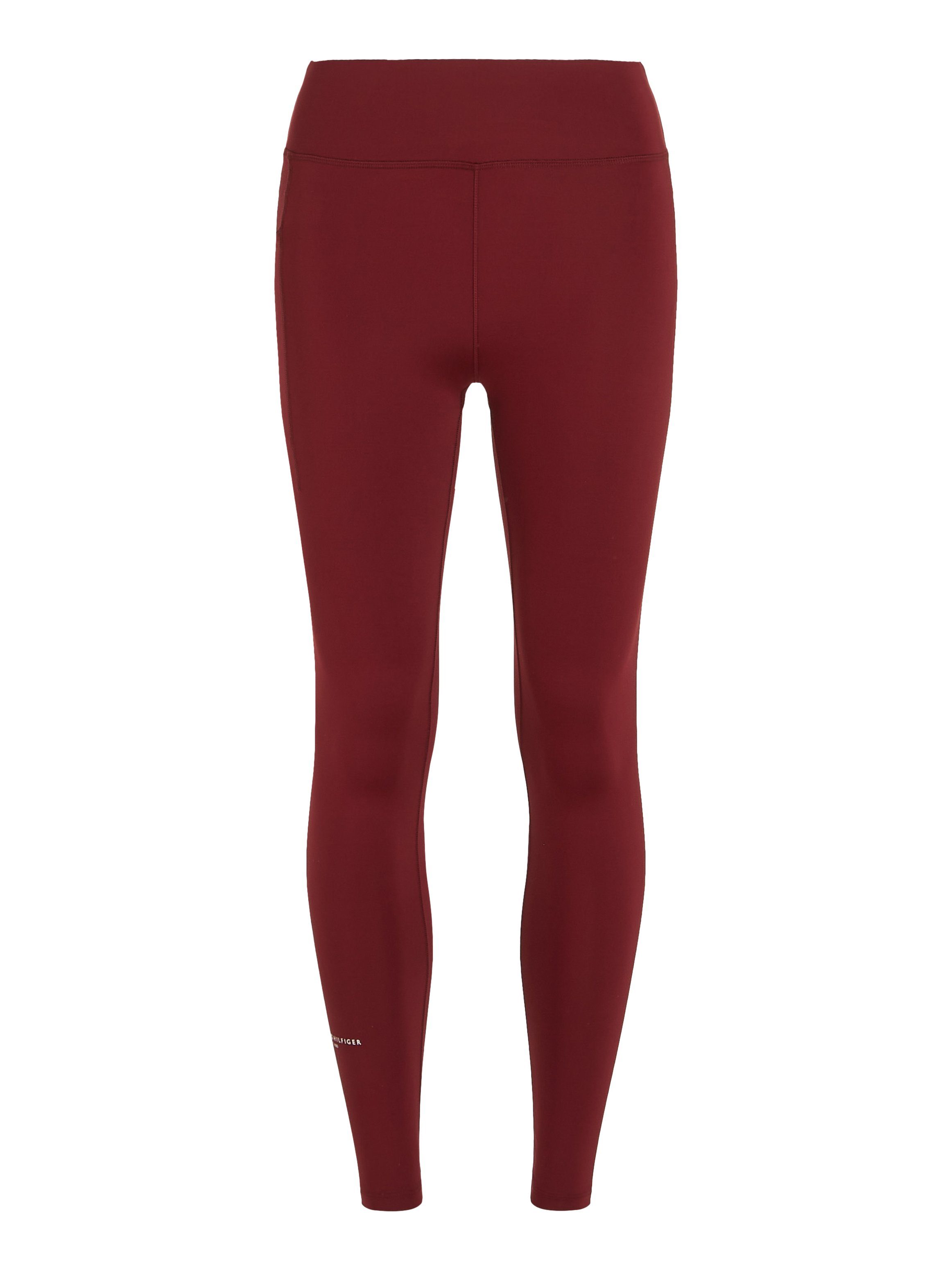 TOMMY SPORT Functionele legging ESS RW MINI CORP LEGGING met hoge tailleband, hilfiger logo-tekst aan de broekspijp