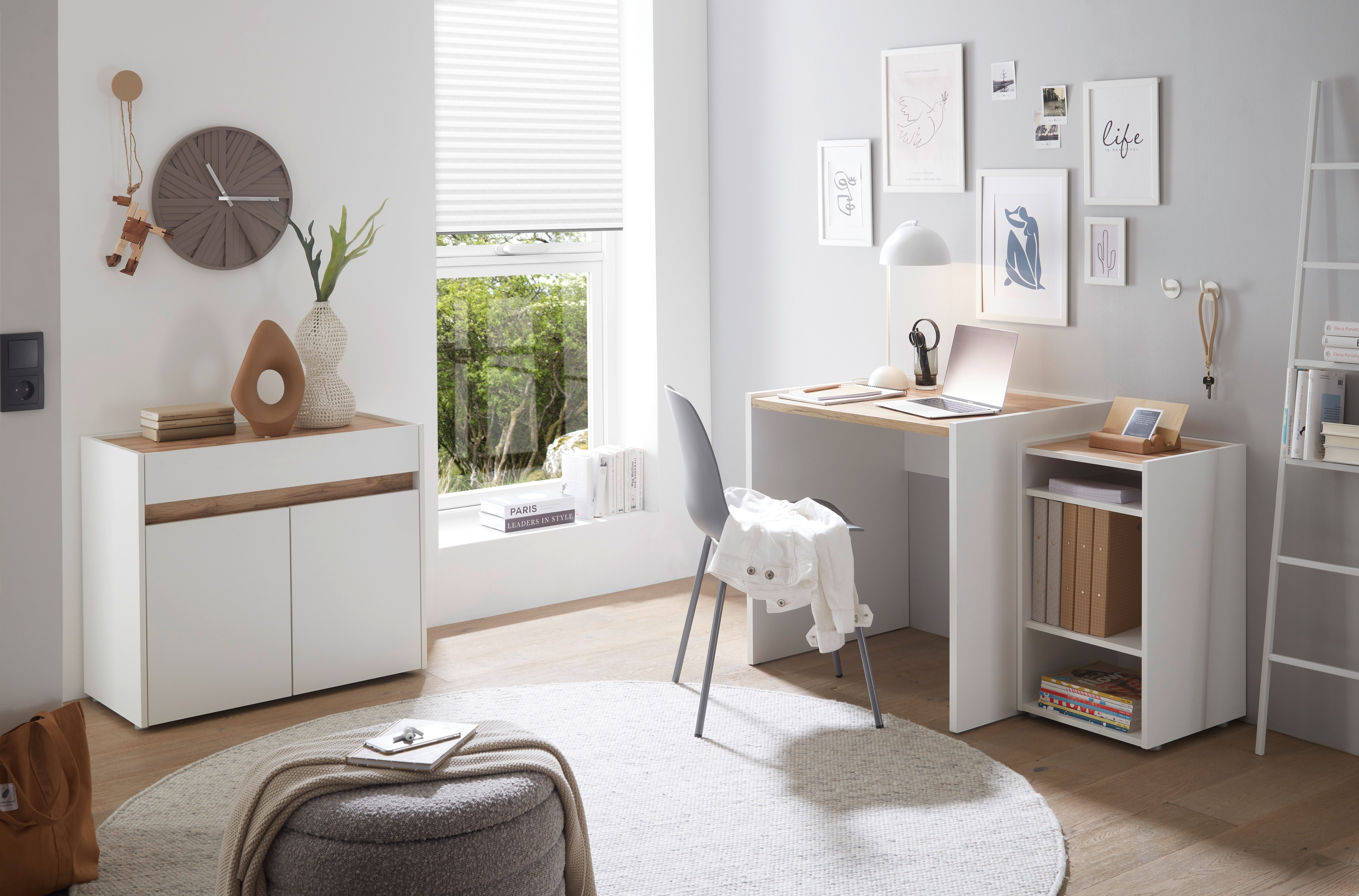 INOSIGN Bureau City/Giron moderne computertafel, gezellige thuiswerkplek, breedte 80 of 143 cm