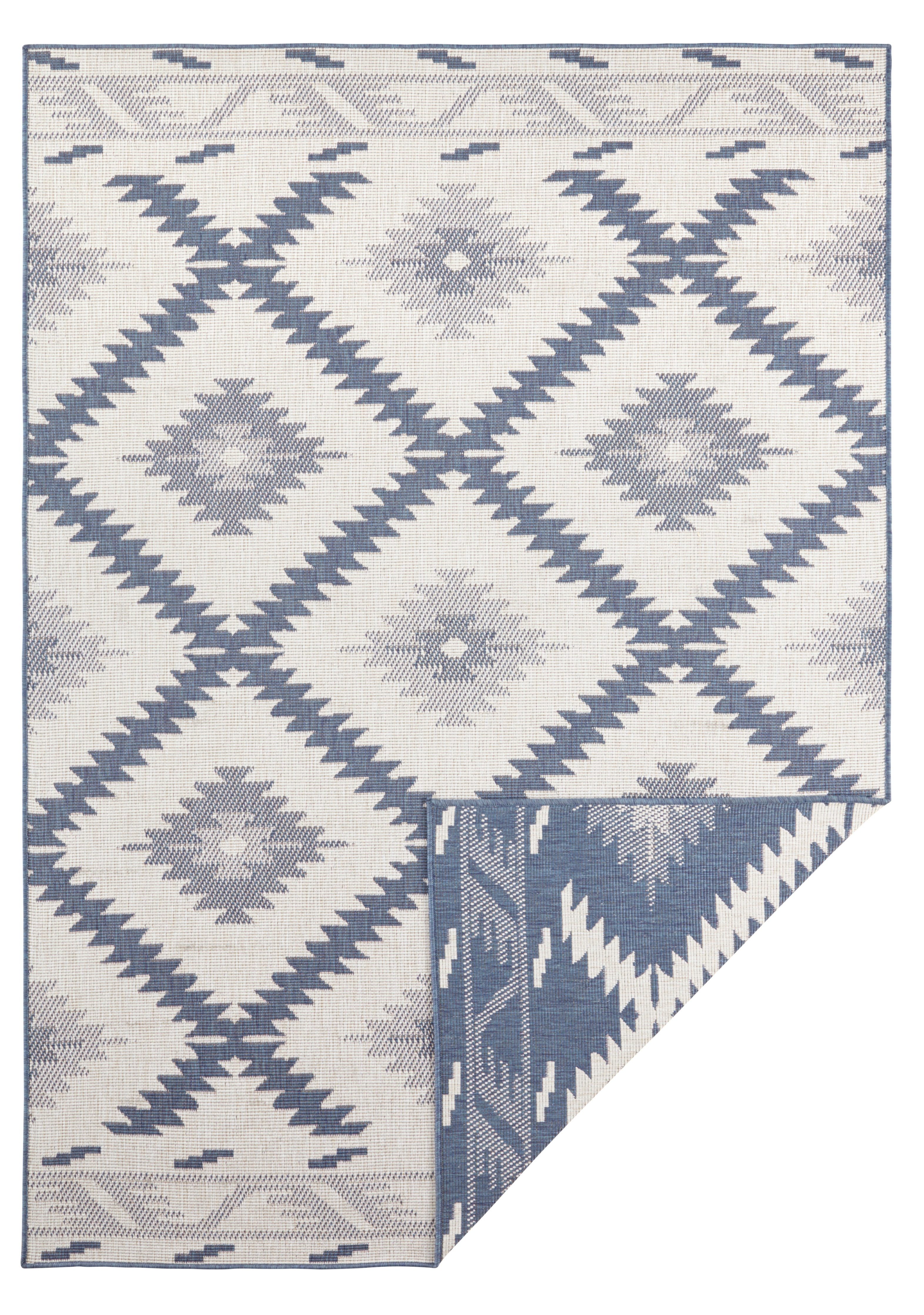 NORTHRUGS Vloerkleed Malibu omkeerbaar tapijt Binnen- en buitengebruik, weerbestendig, balkon, loper, woonkamer, waterbestendig