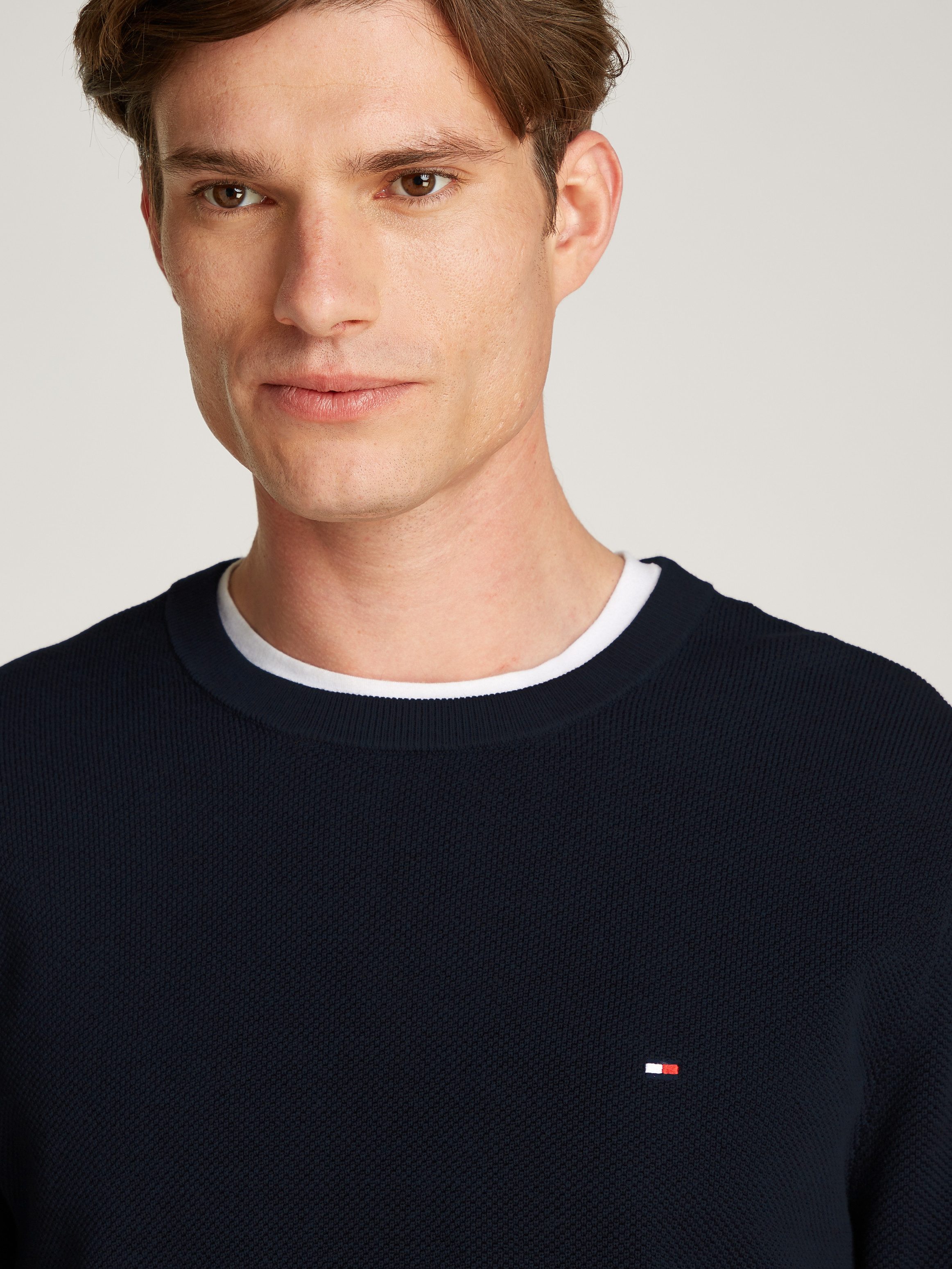Tommy Hilfiger Trui met ronde hals ESSENTIAL STRUCTURE CREW NECK