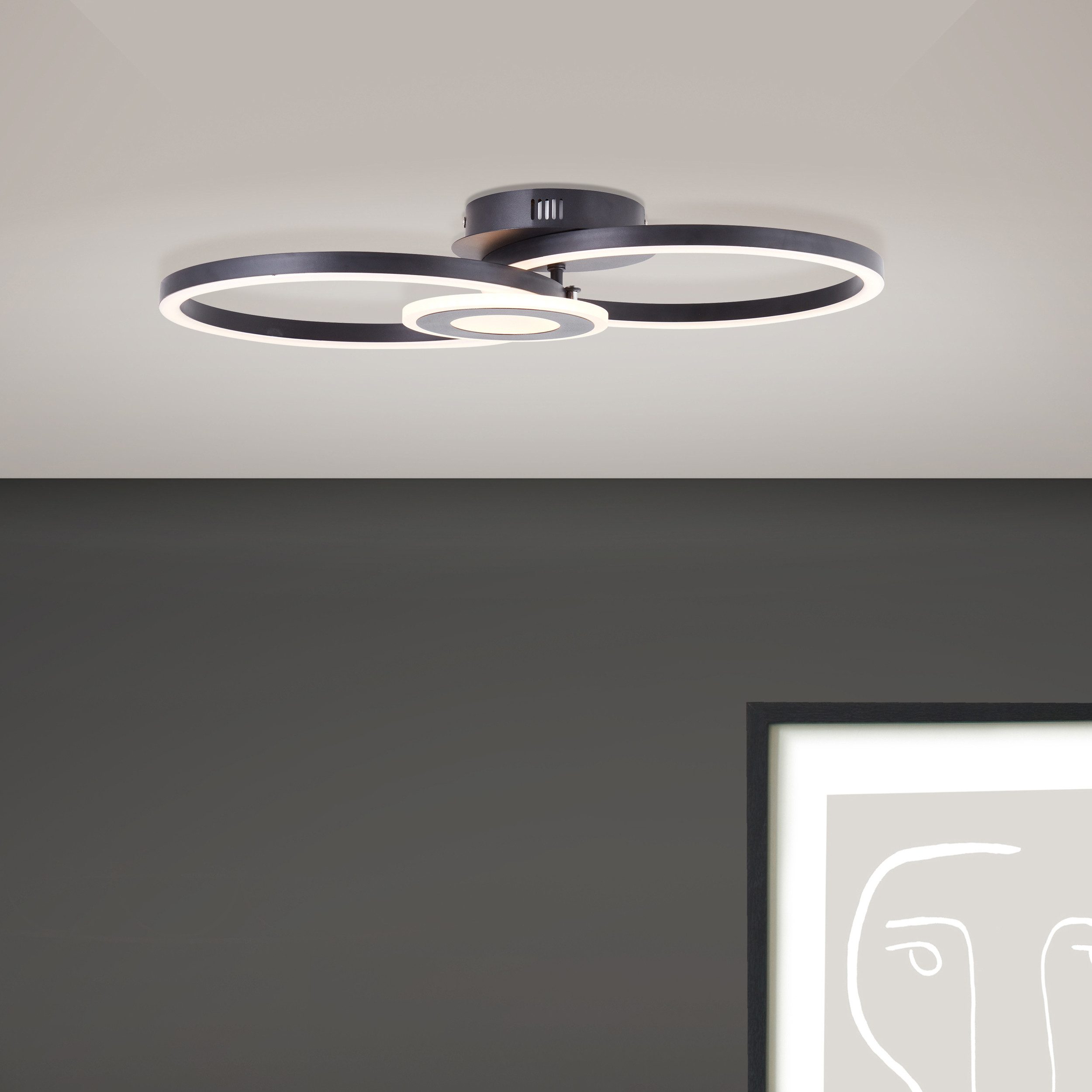 BreLight Led-plafondlamp Bray