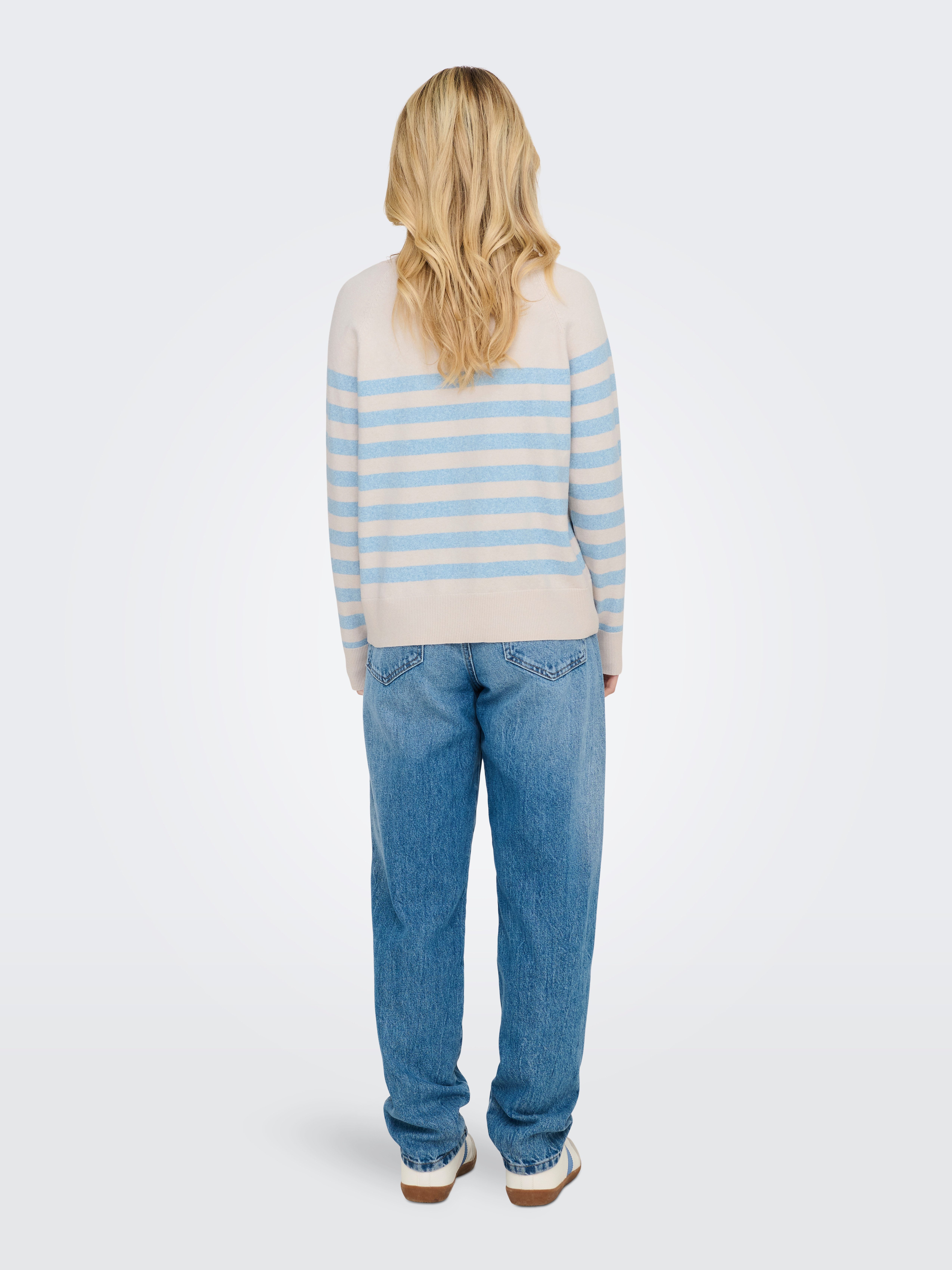 Only Trui met ronde hals ONLAMA LIFE LS RAGLAN O-NECK CC KNT