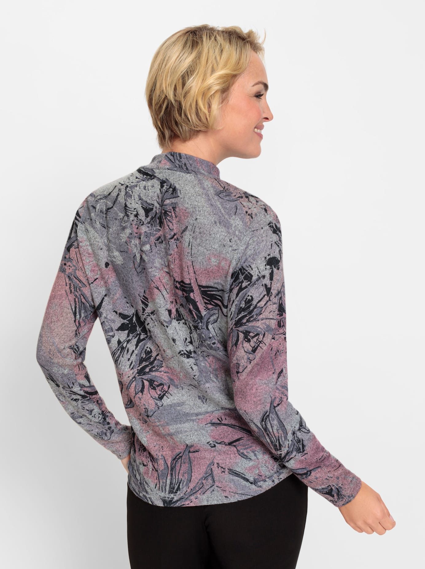 Classic Shirt met staande kraag Wintershirt (1-delig)