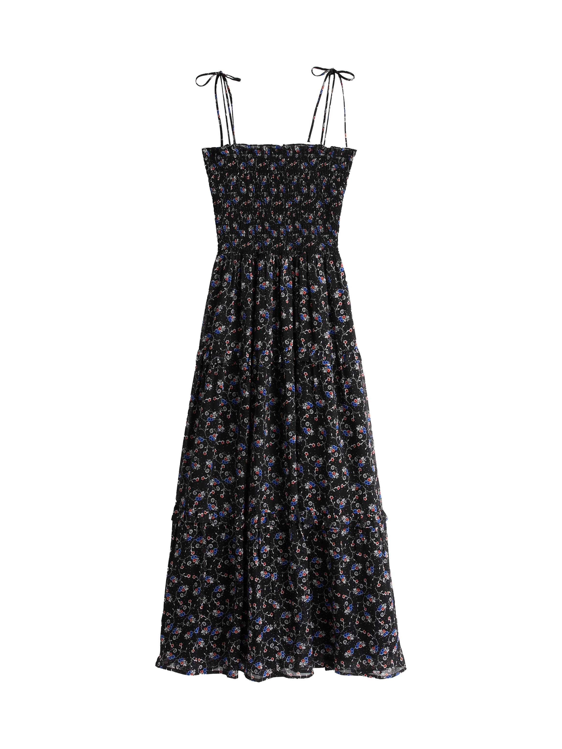 TOMMY JEANS Maxi-jurk TJW AOP CHIFFON MAXI DRESS EXT