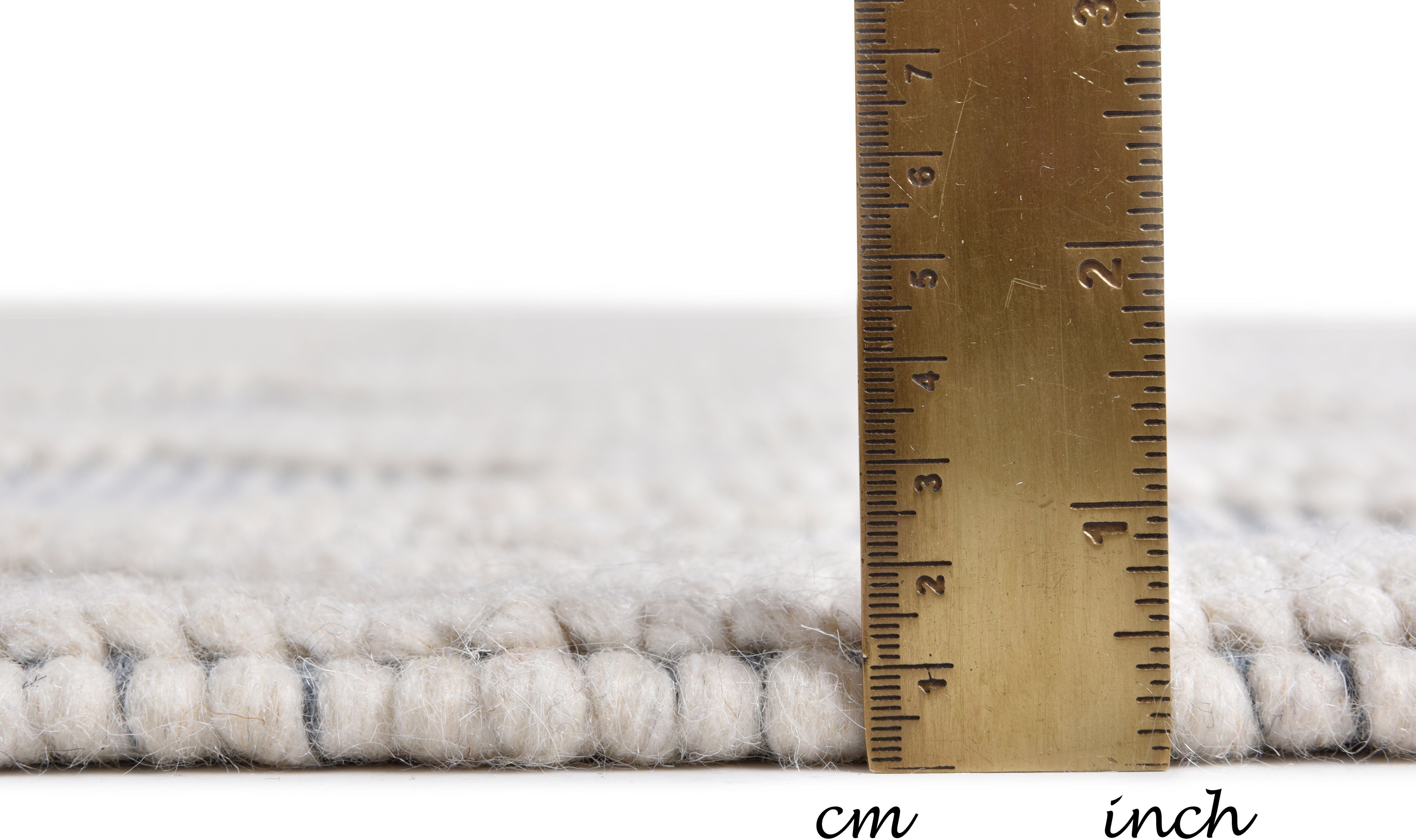TOM TAILOR HOME Vloerkleed Coloured Macrame Handgeweven vloerkleed, zuivere wol, met de hand geweven, met franje, Scandi design