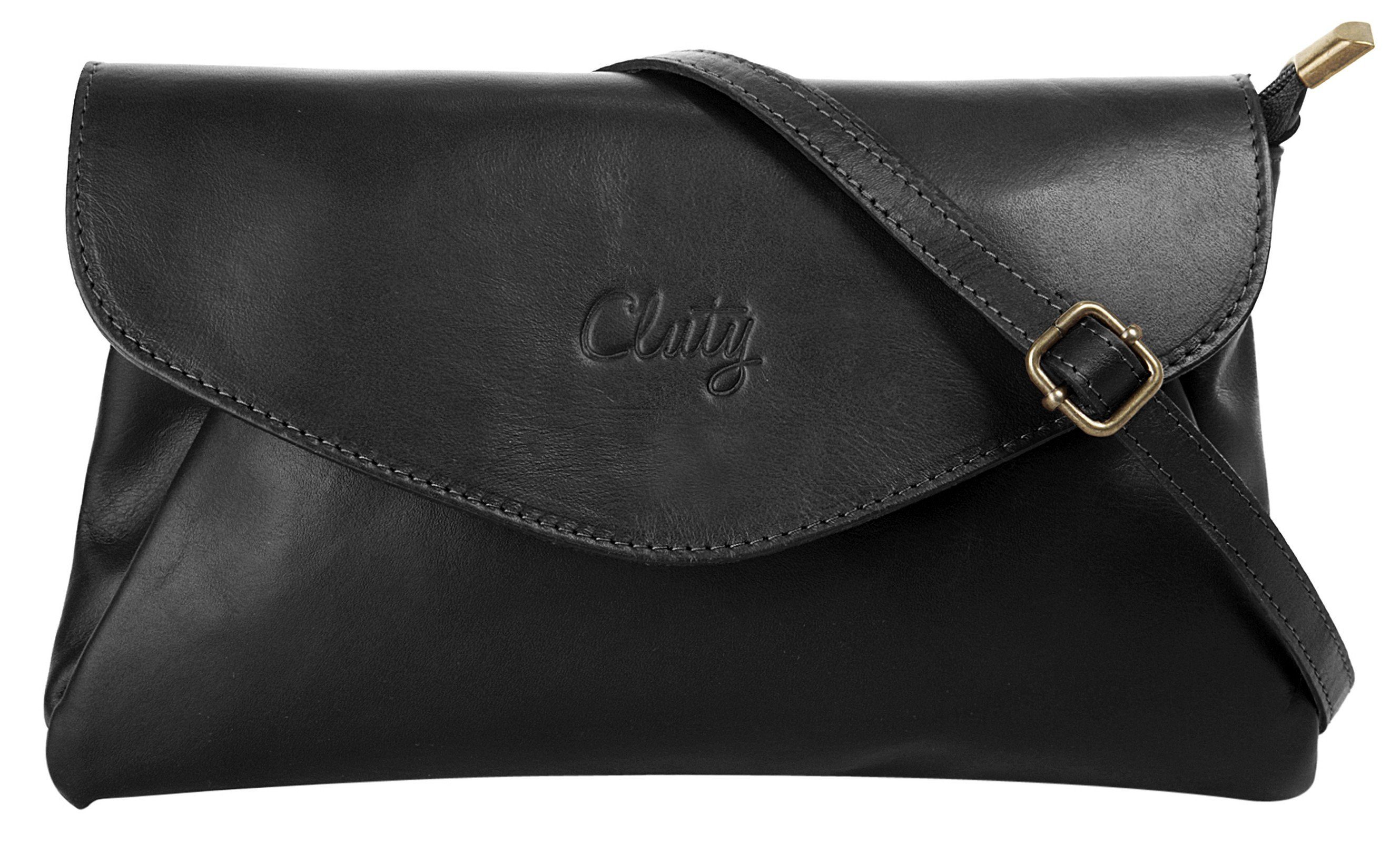 Cluty Avondtasje echt leer, made in italy