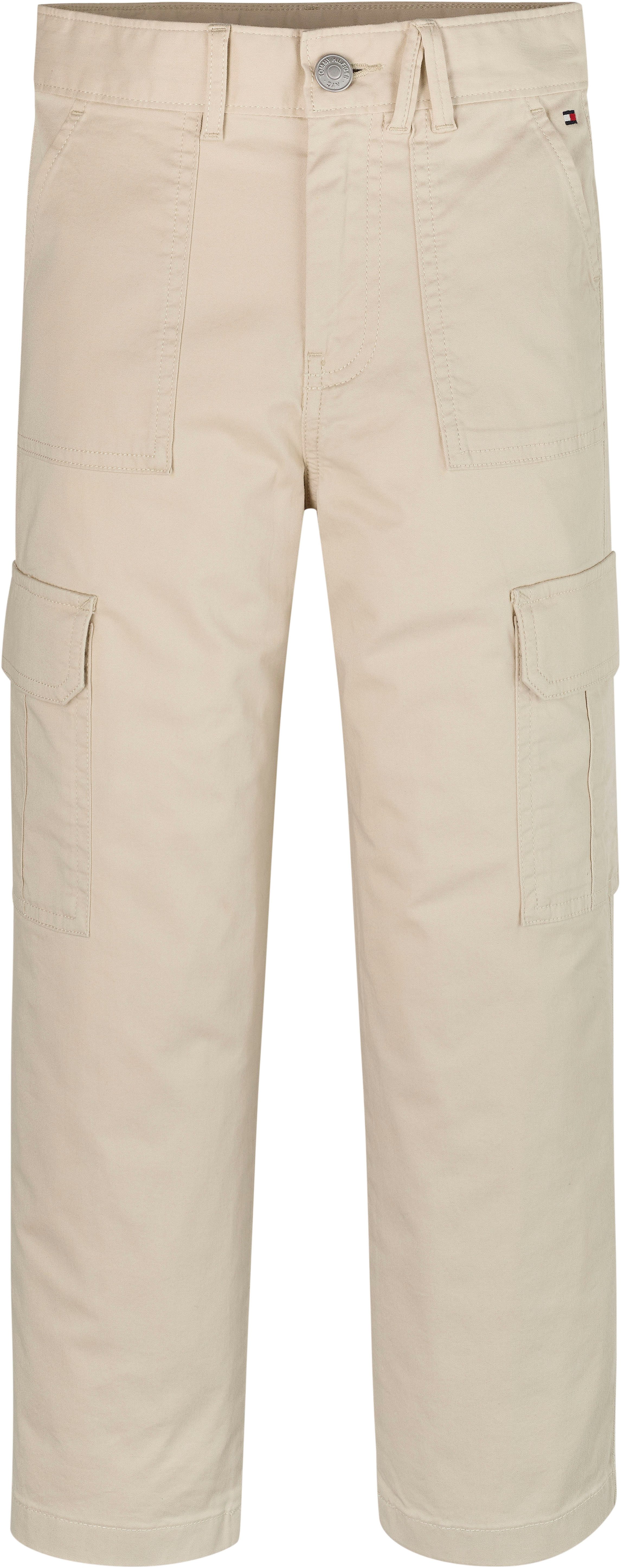 Tommy Hilfiger Cargobroek UTILITY CARGO PANTS Kinderen tot 16 jaar met logostiksel