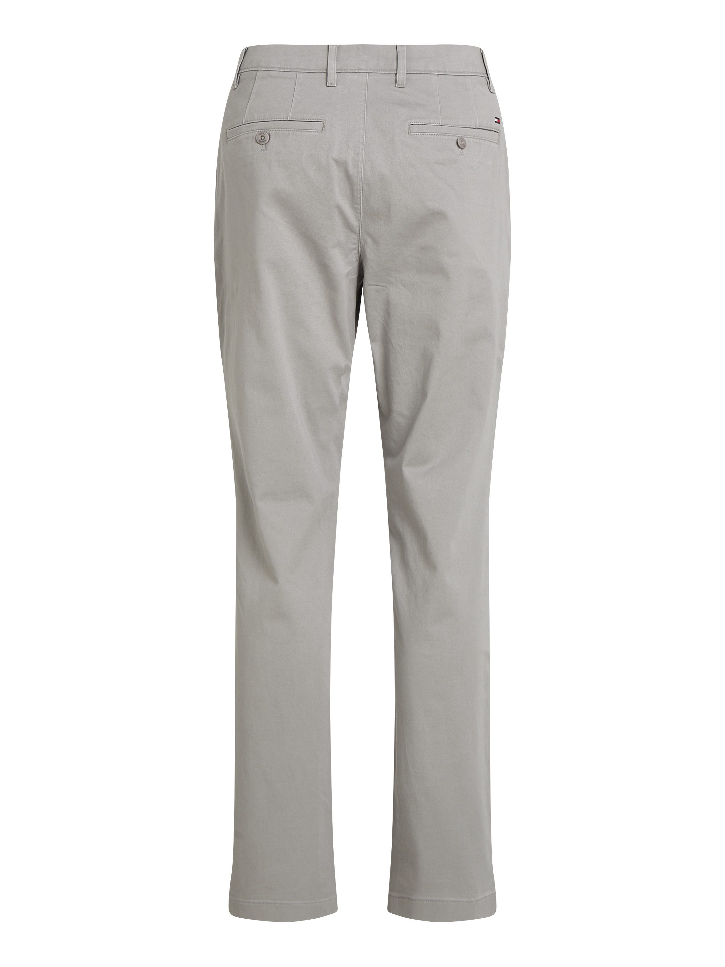 Tommy Hilfiger Chino DENTON CHINO SATIN met achterzakken met knoop logo-borduursel