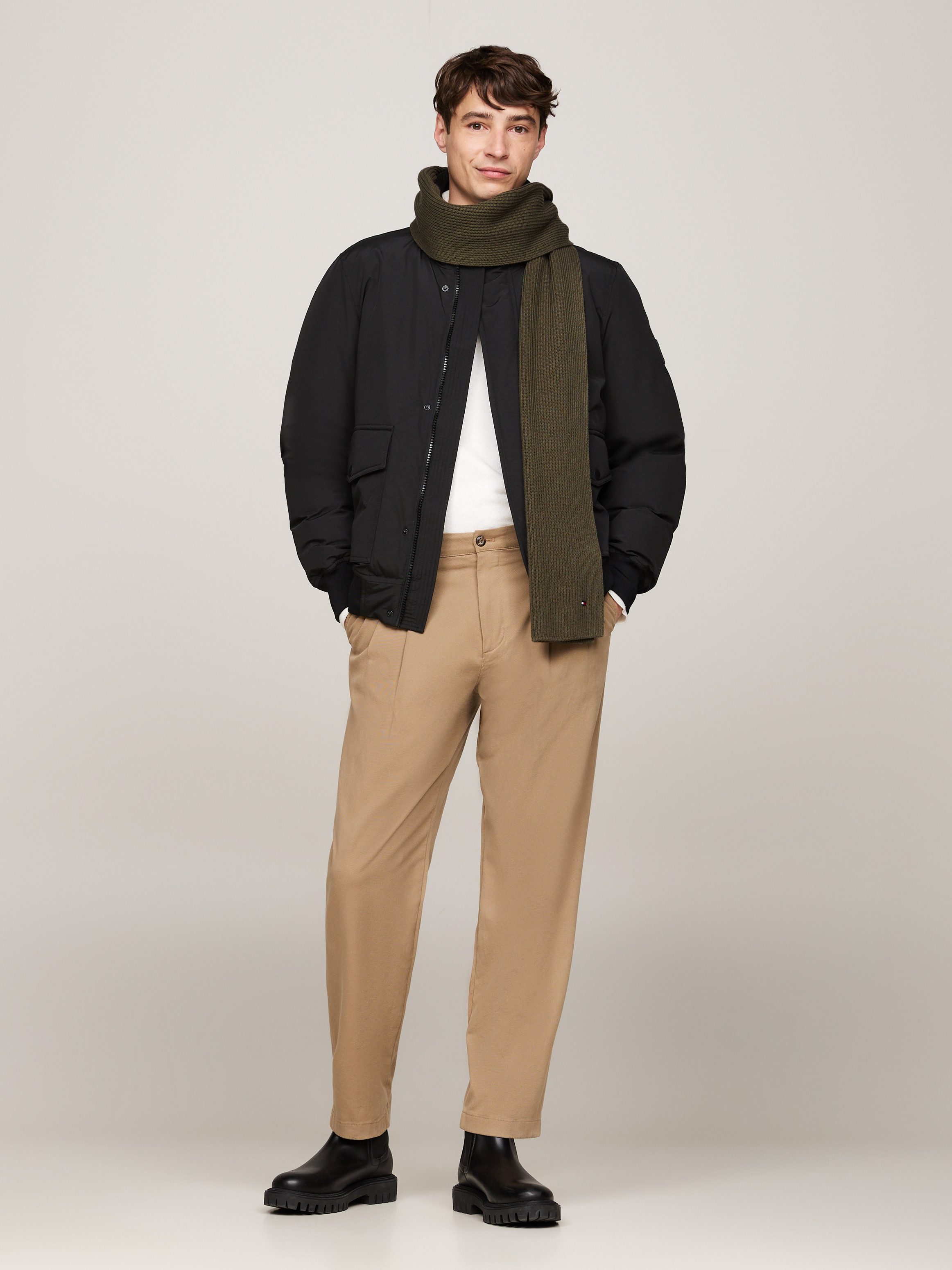 Tommy Hilfiger Gebreide sjaal TH FLAG PIMA COTTON CASH SCARF